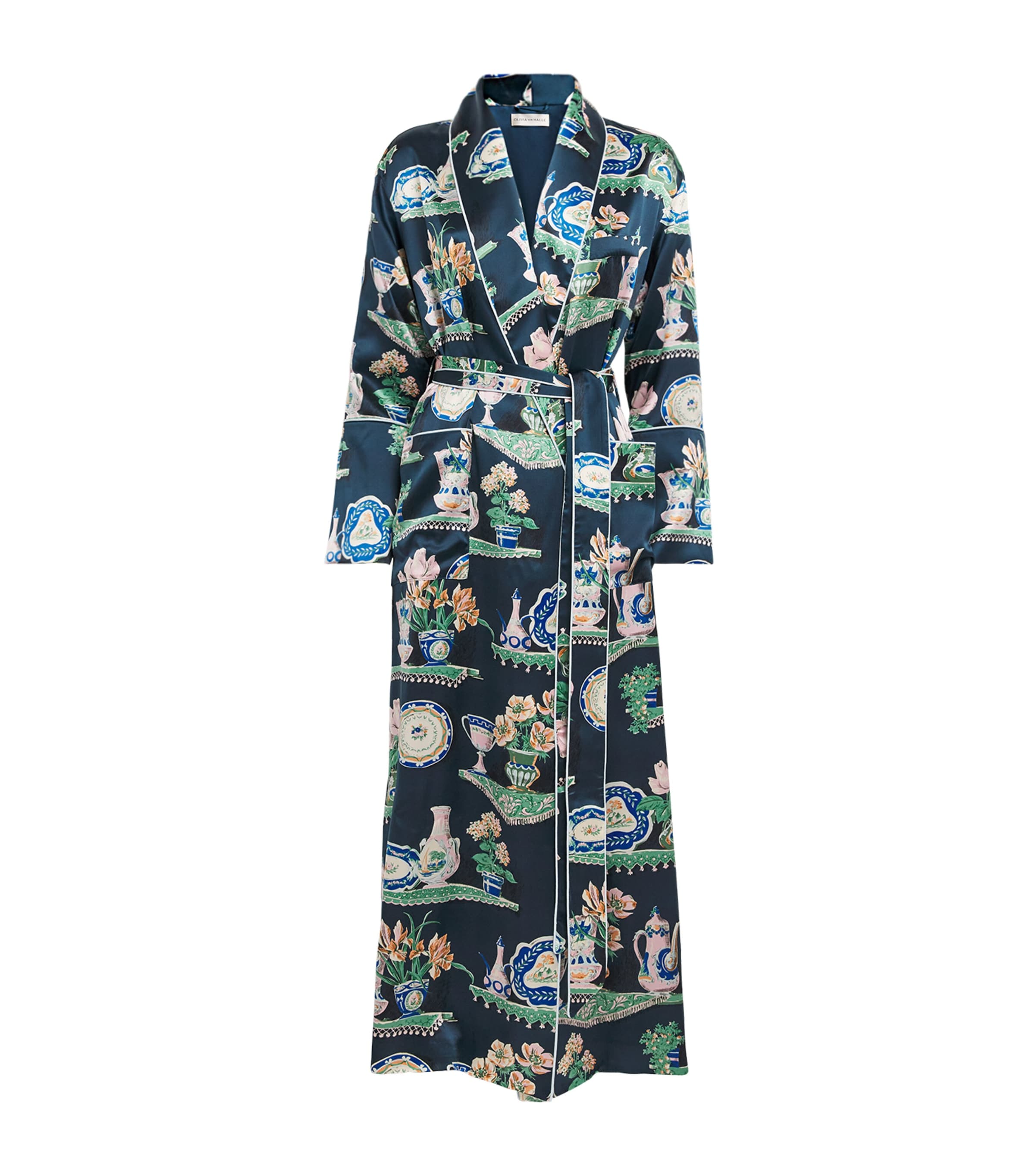 Silk Pottery Print Capability Robe