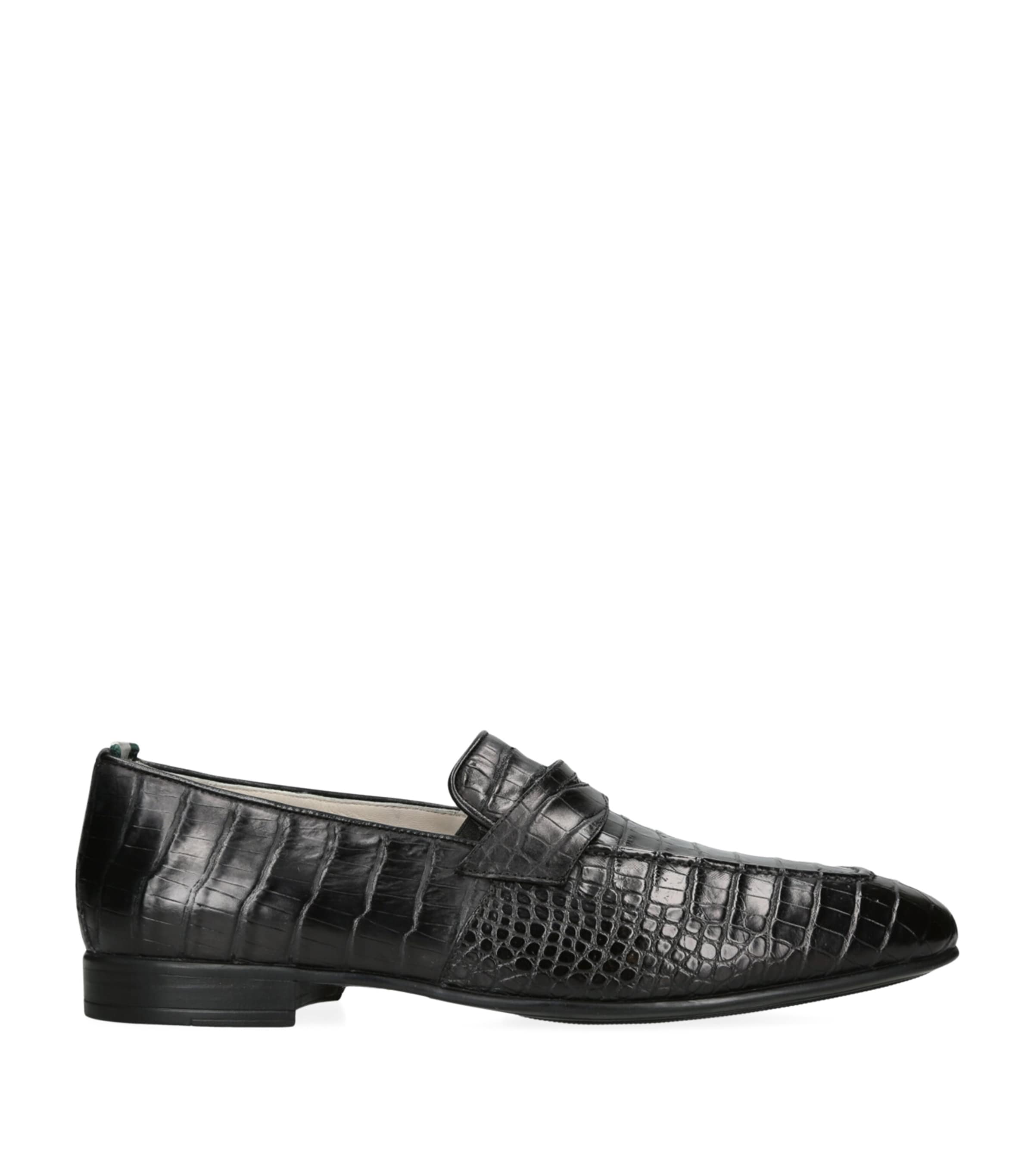 Crocodile Leather Loafers