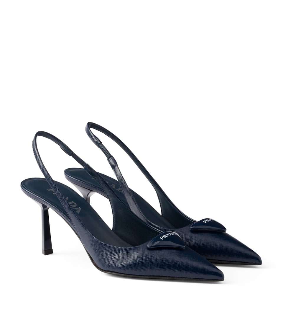 Patent Leather Slingback Pumps 75