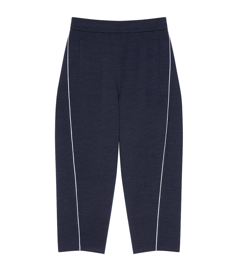 Givenchy Mens Wool-Blend Sweatpants Dark Navy