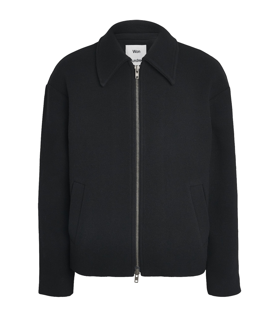 Won Hundred Mens Wool-Blend Sebastian Jacket Black