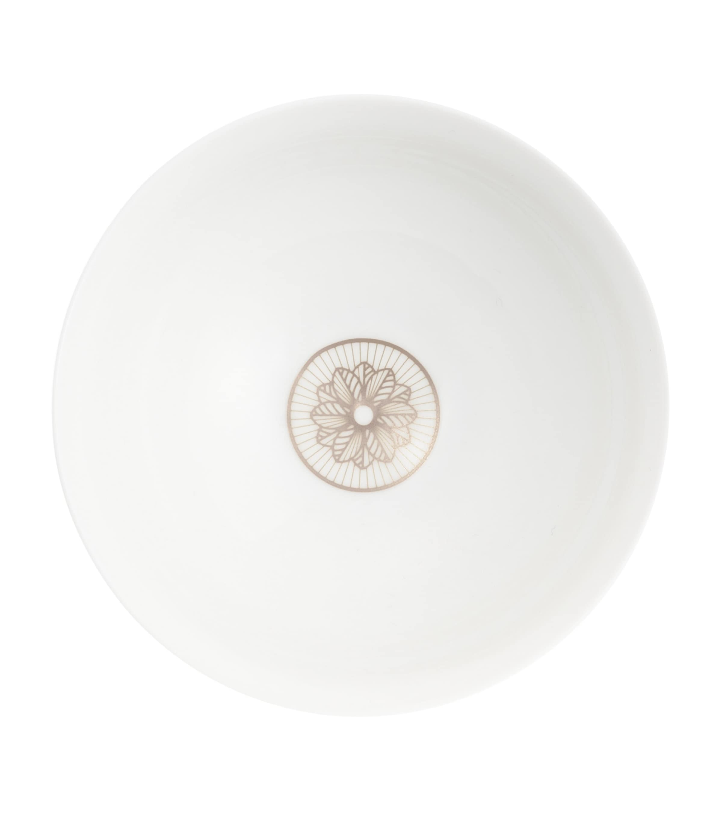 Christofle Porcelain Malmaison Platinum Impériale Rice Bowl (12cm) Silver