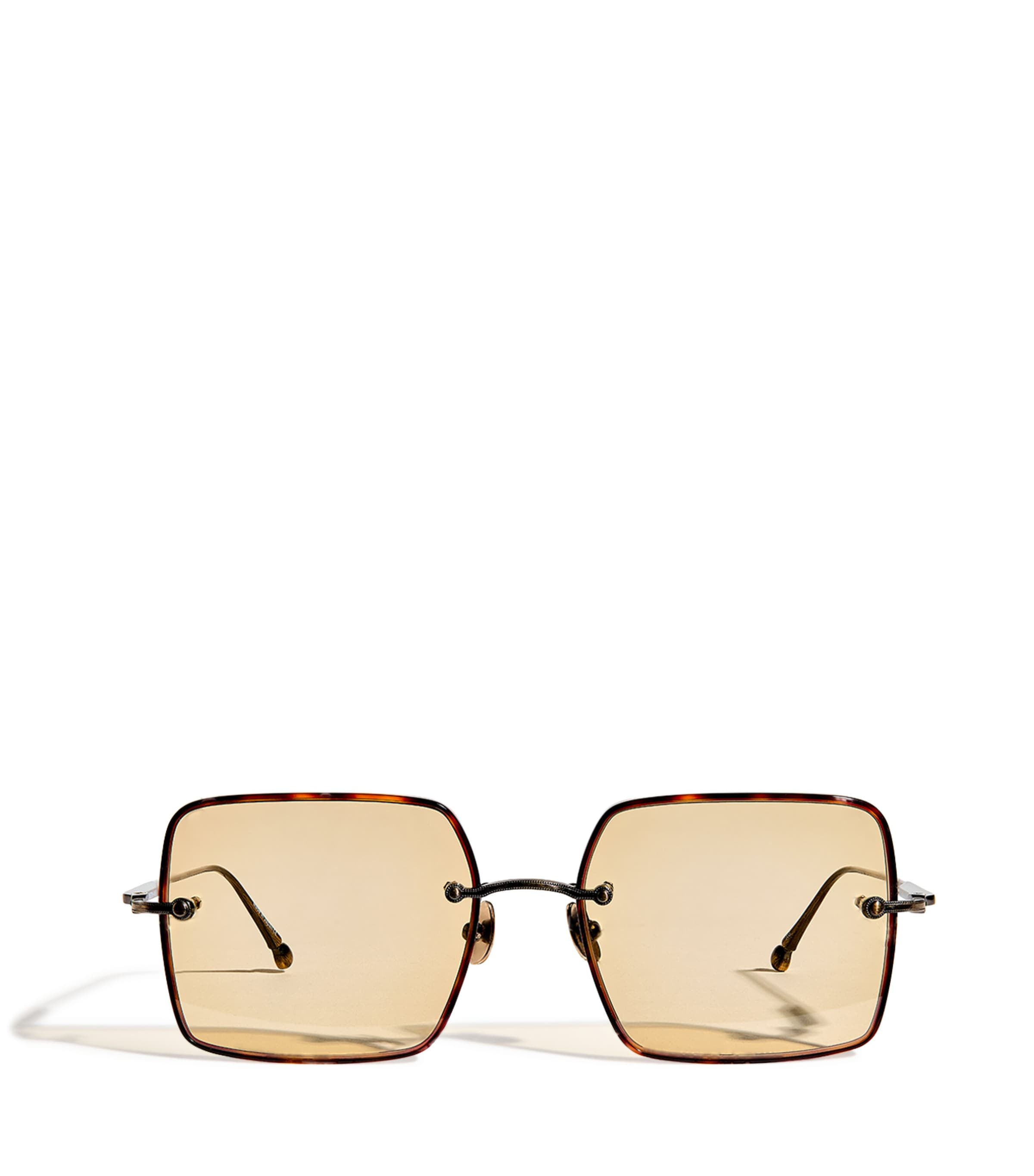Brunello Cucinelli Titanium Rectangle Jarama Sunglasses | Harrods DE