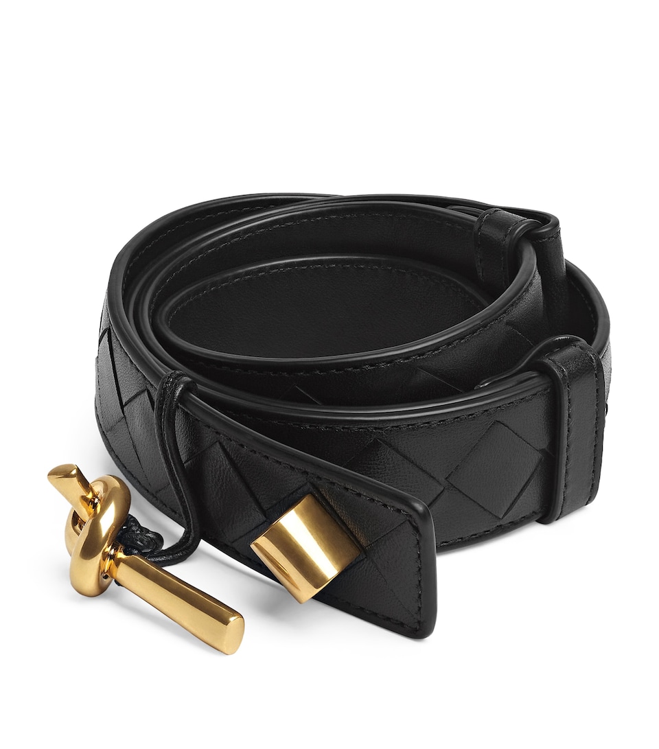 Leather Intrecciato Andiamo Belt