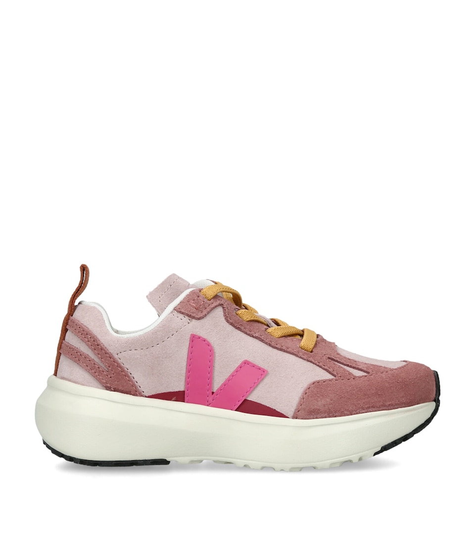 Veja Kids Suede Canary Sneakers Pink Comb