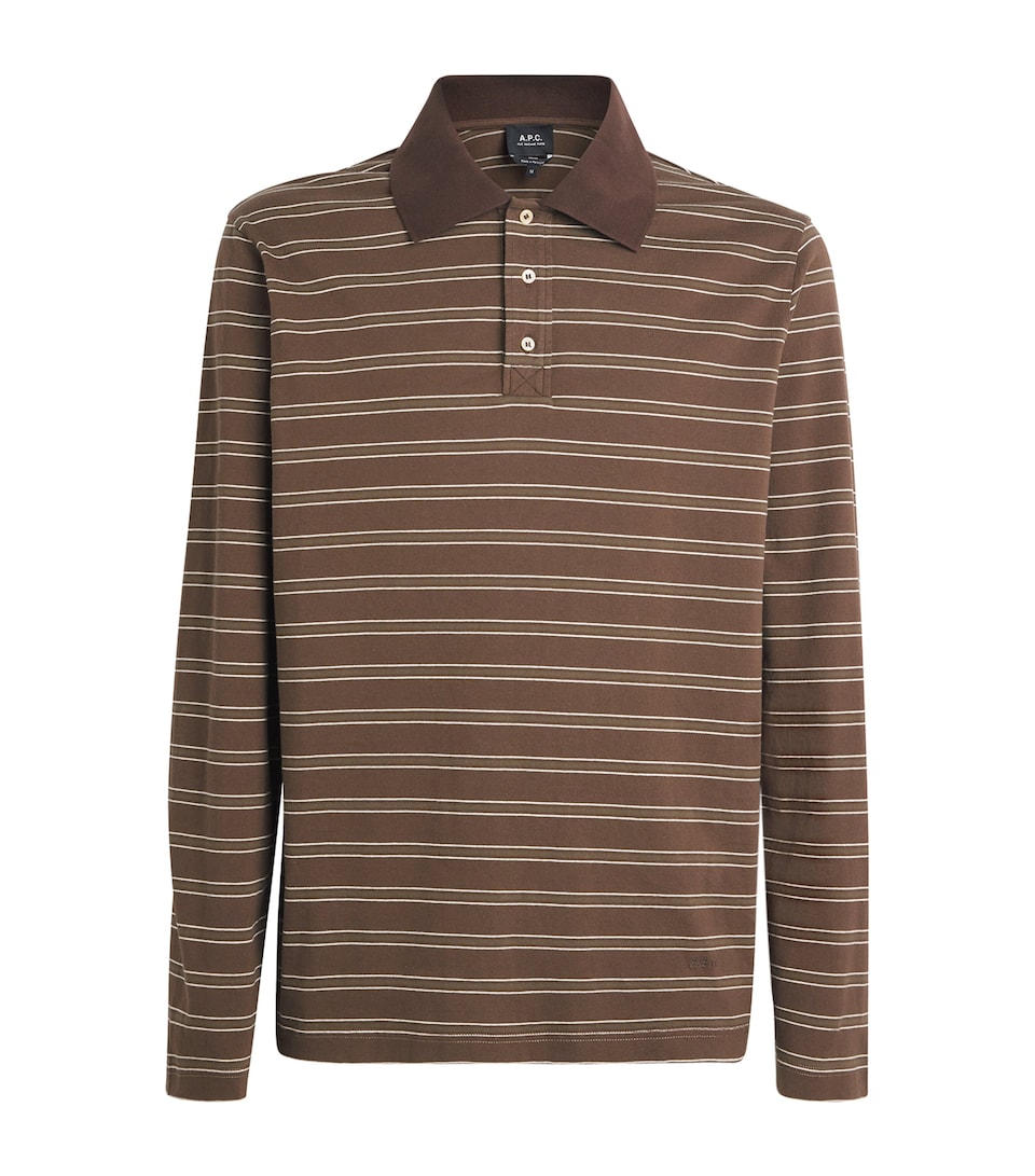 Cotton Stripe Polo Shirt