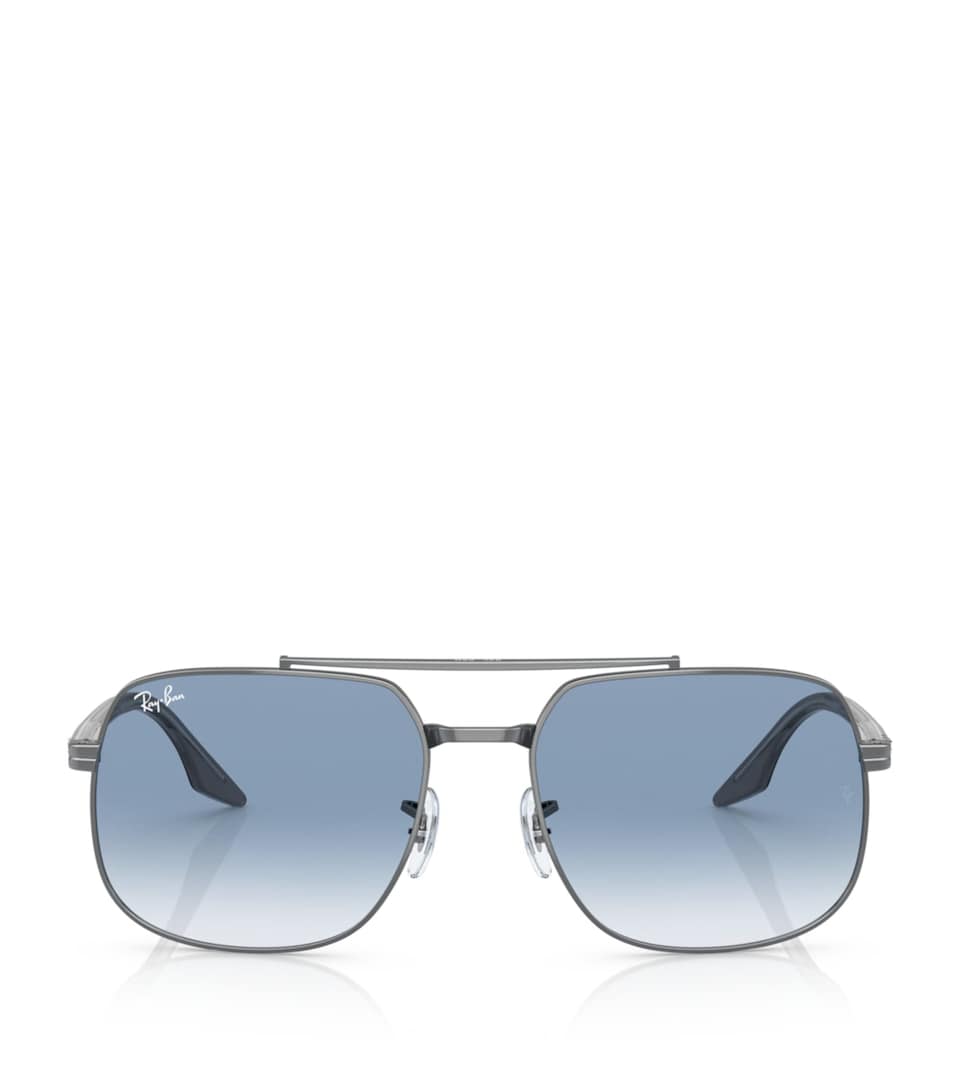 Ray-Ban Metal Square Sunglasses Grey