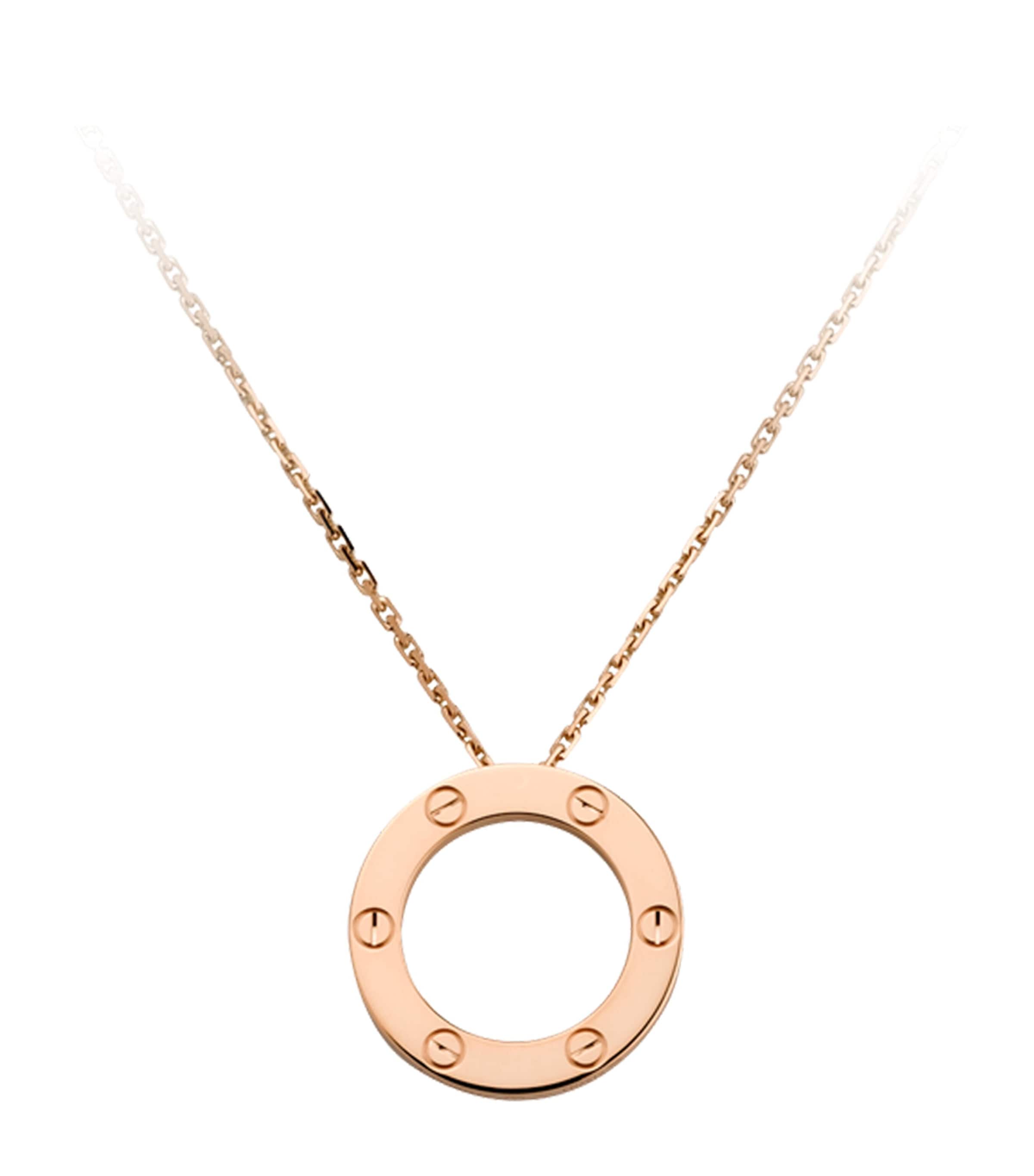 Cartier Rose Gold LOVE Necklace Rose Gold