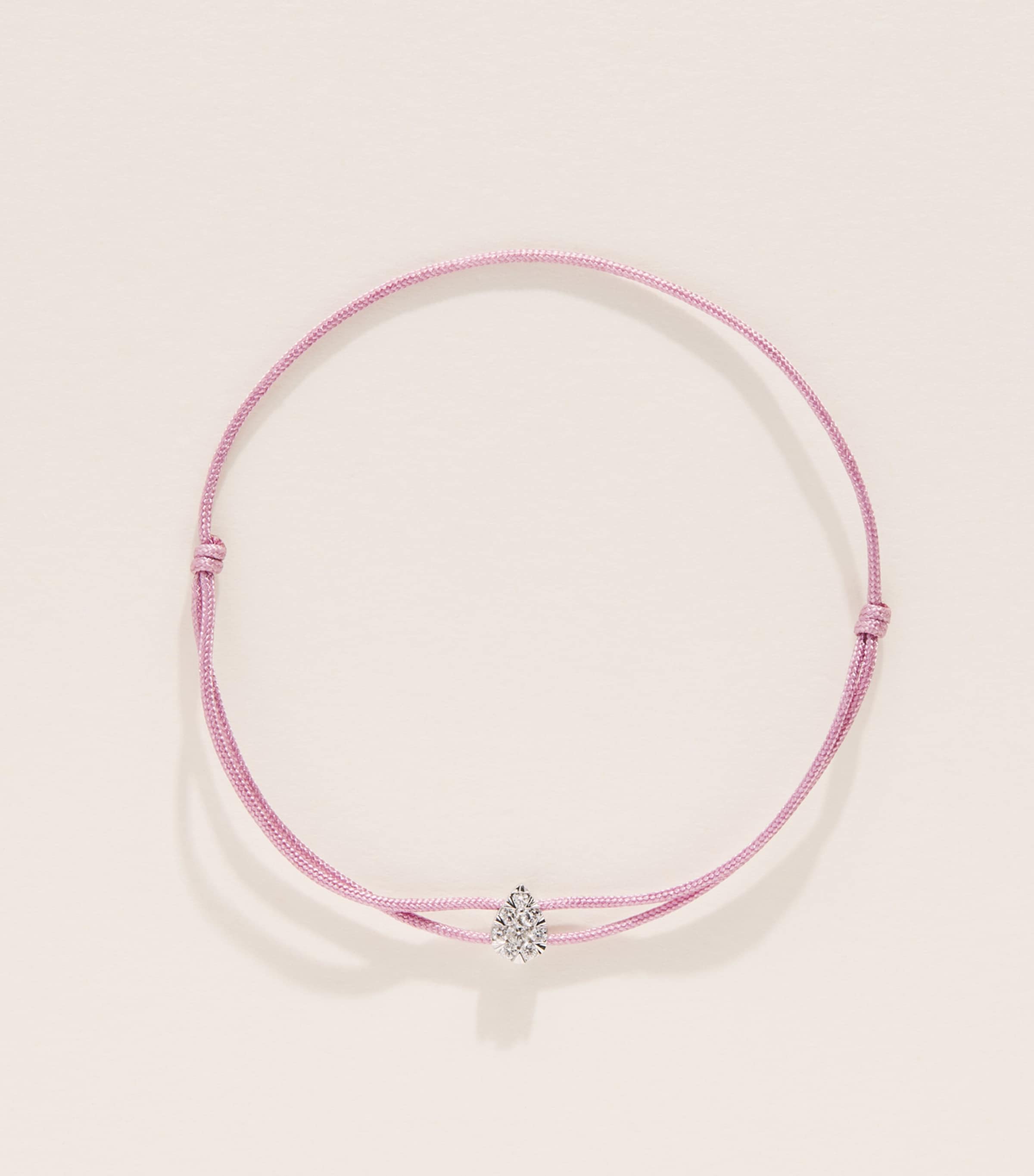 Persée White Gold and Diamond Danaé Cord Bracelet White Gold