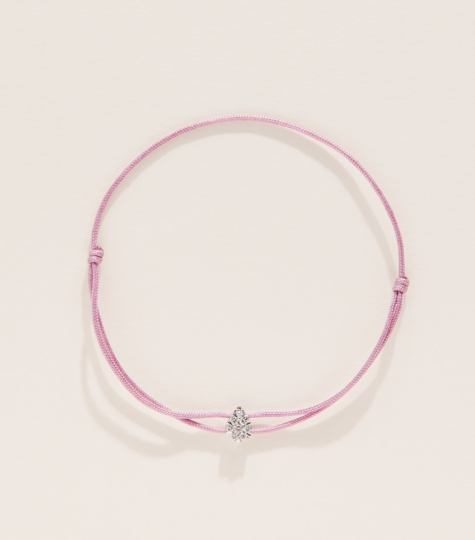 Persée White Gold and Diamond Danaé Cord Bracelet White Gold
