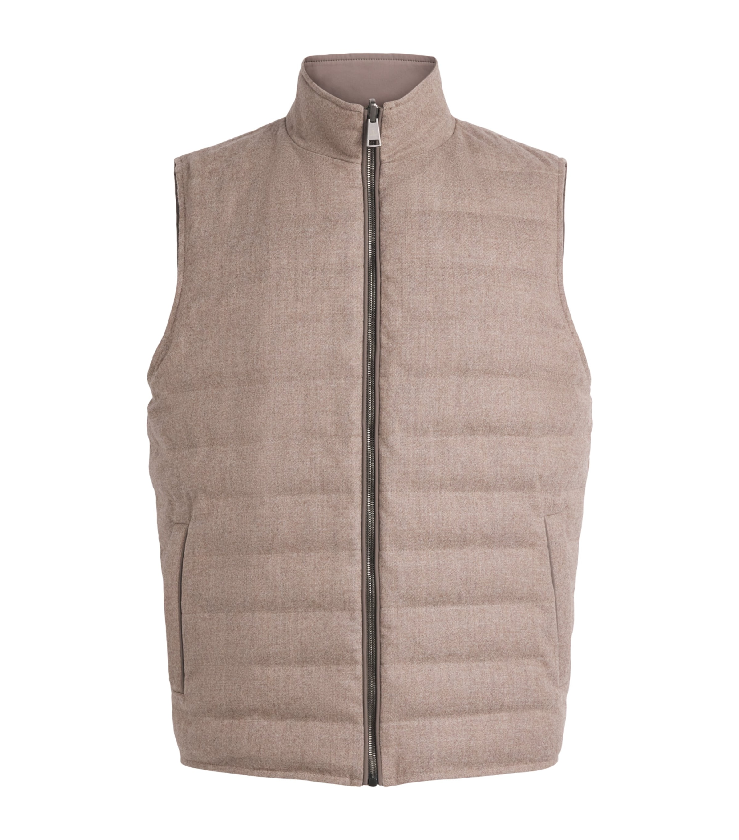 Fioroni Cashmere Mens Virgin Wool Reversible Gilet P