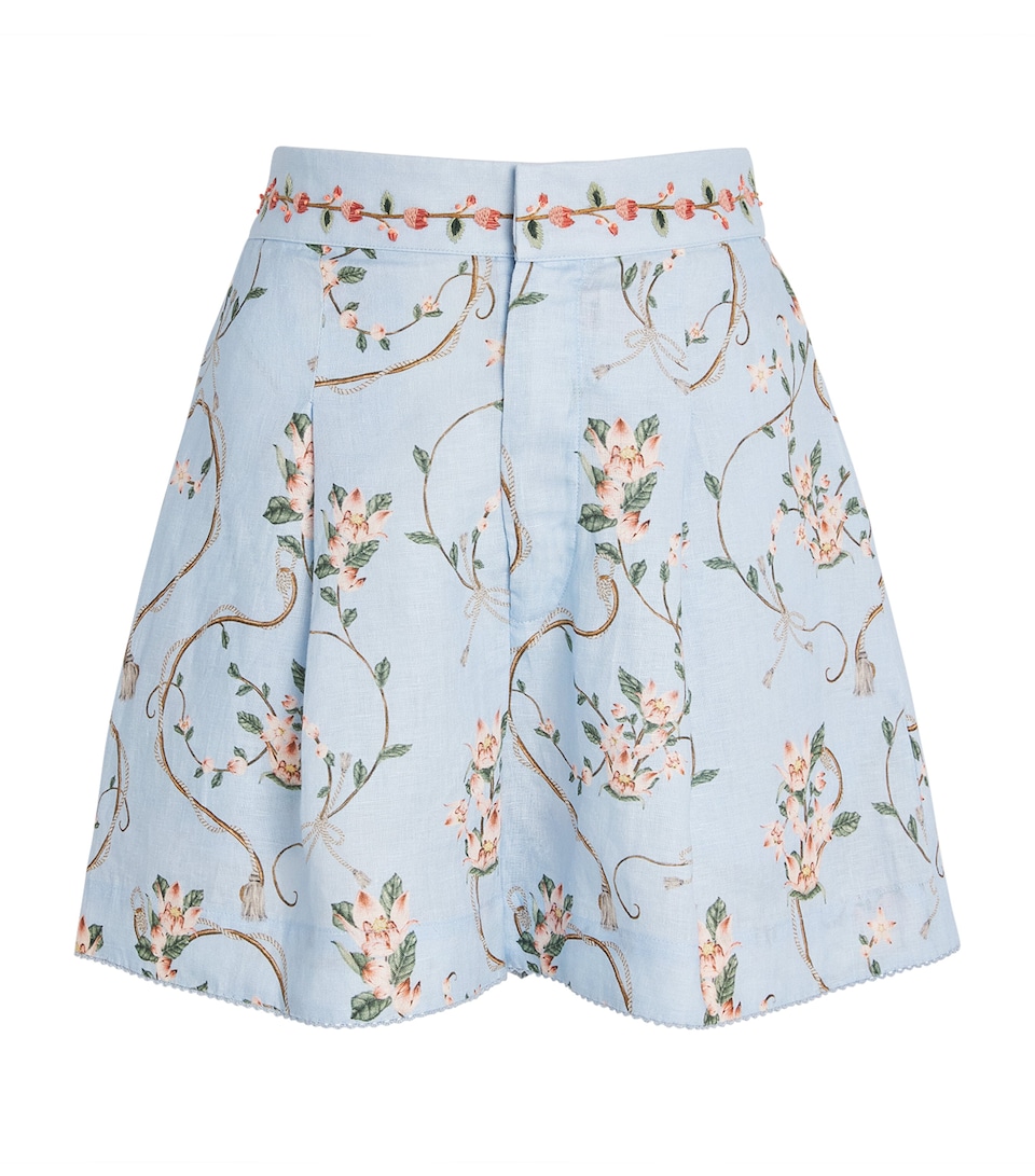 Agua By Agua Bendita Womens Linen Maratea Navegante Shorts