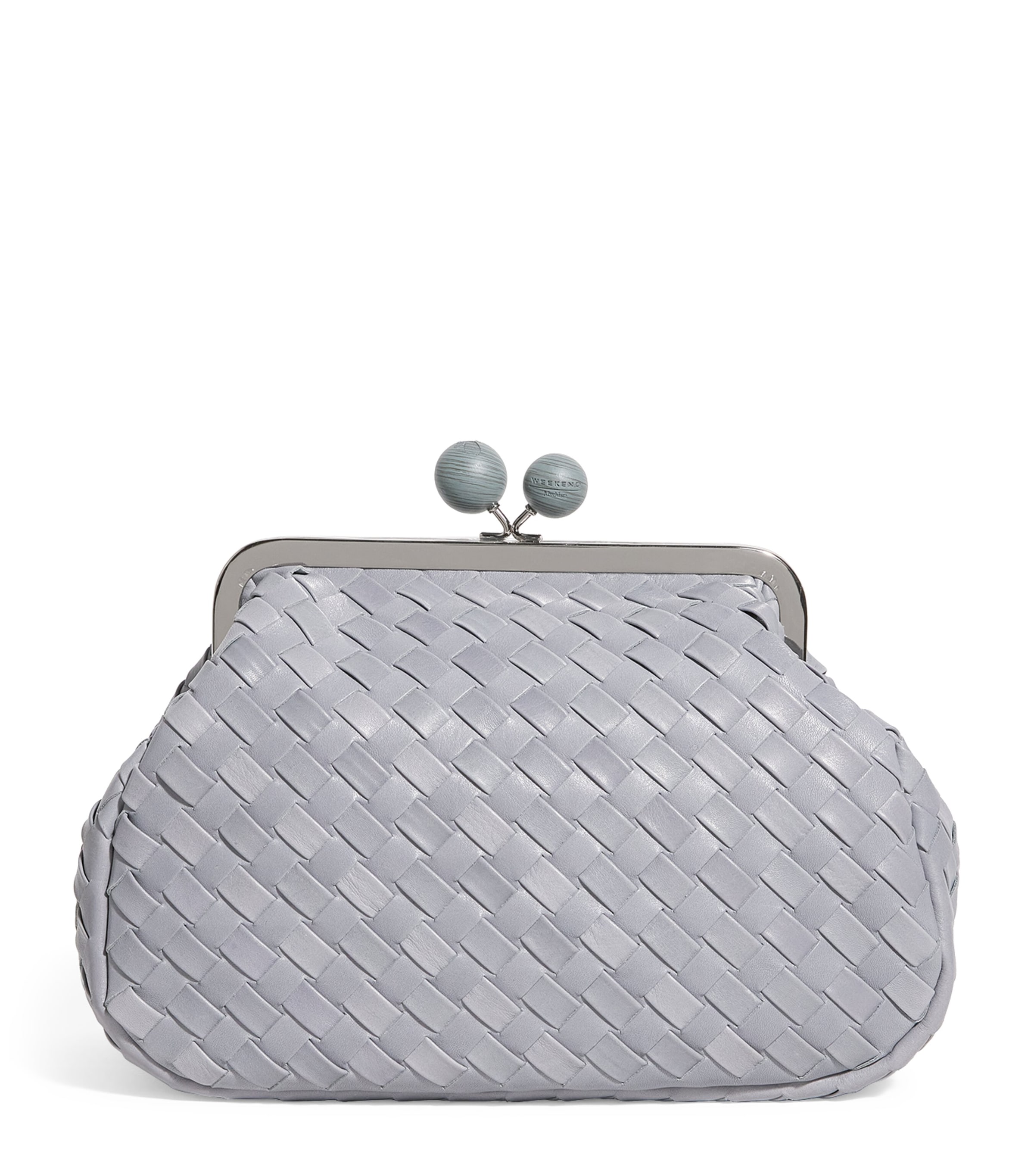 Medium Woven Leather Pasticcino Clutch Bag