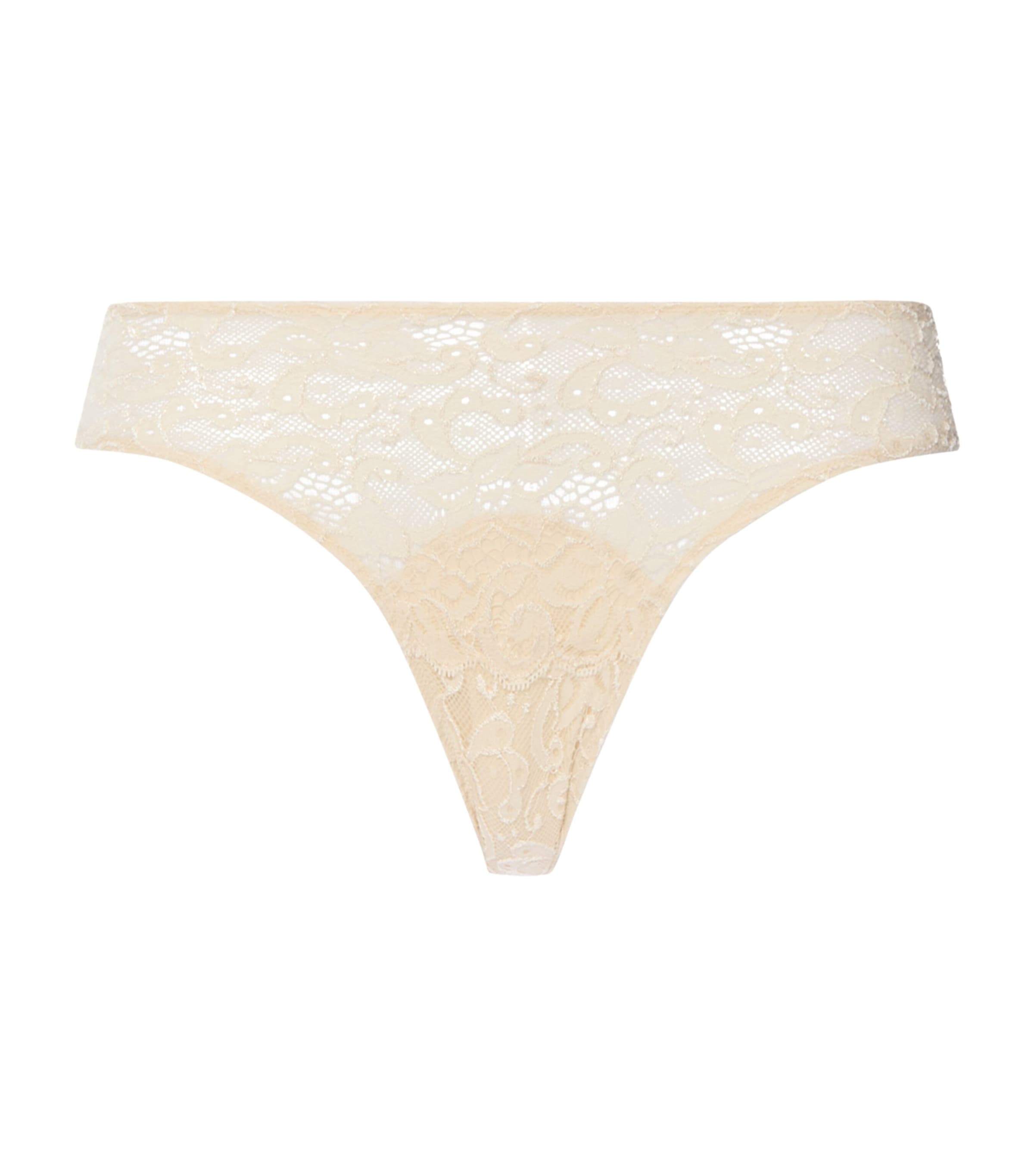 Hanro Womens Cotton-Blend Moments Mini Briefs Summer Sand