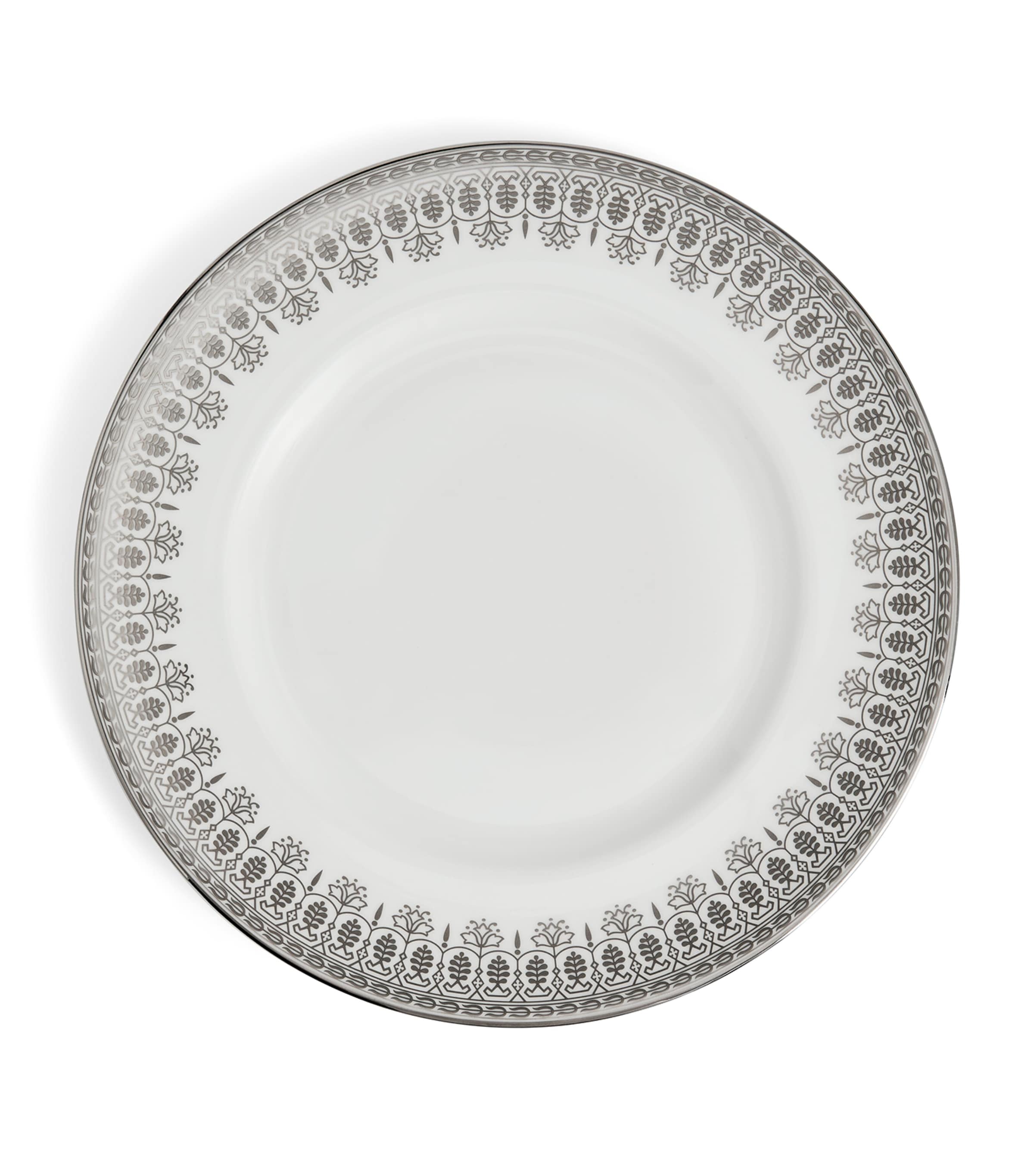 Bone China Silver Tonquin Plate (27cm)