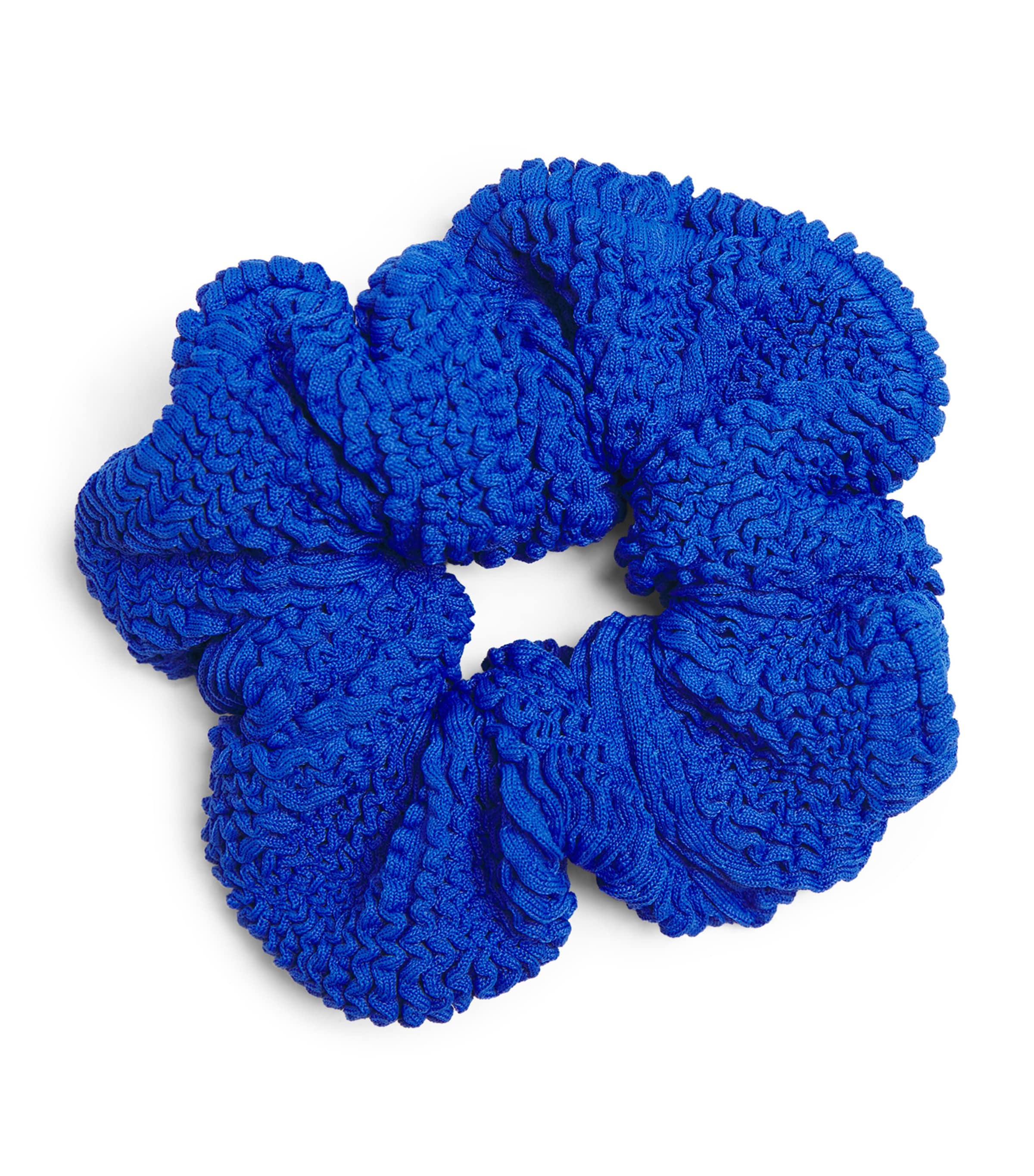 Hunza G Crinkle Scrunchie Royal Blue