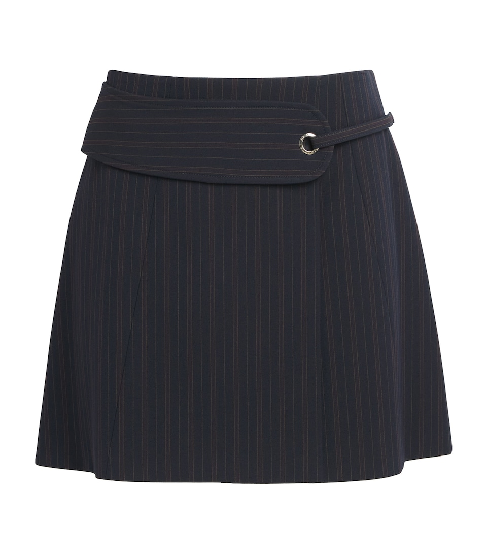 Claudie Pierlot Womens Pleated Mini Skirt Multicolored