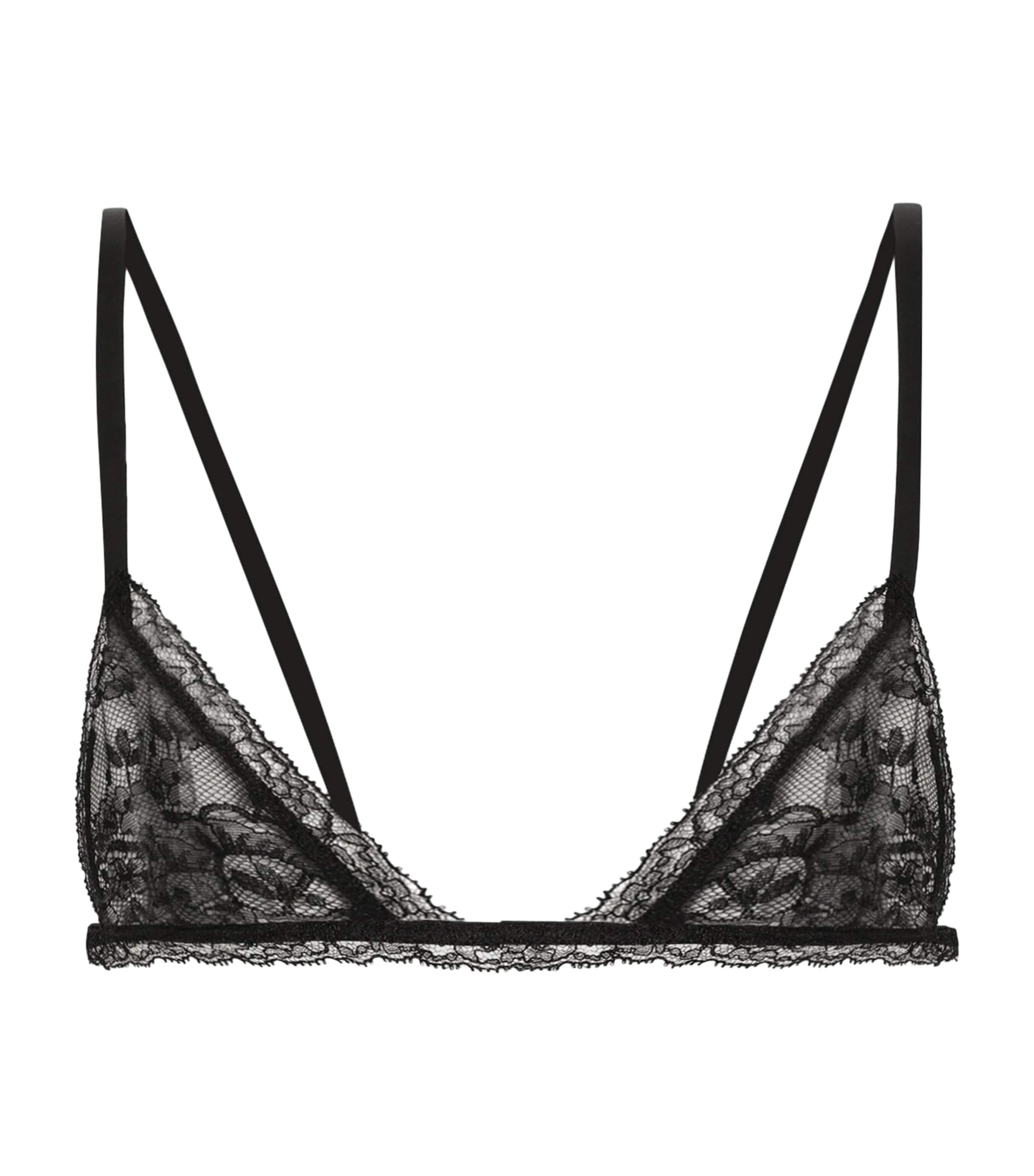 Dolce&Gabbana Womens Lace Micro Bra Blac