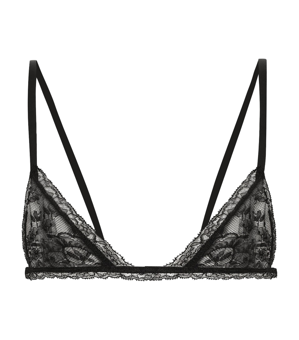 Dolce&Gabbana Womens Lace Micro Bra Blac