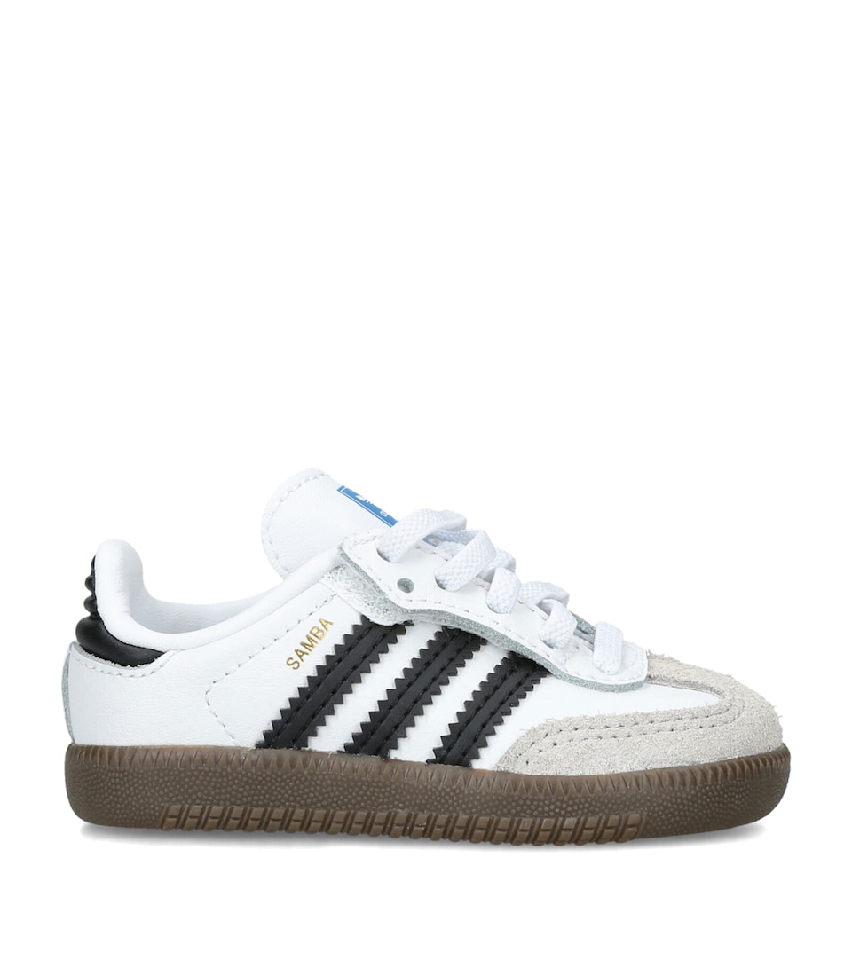 adidas Kids Leather Samba OG Sneakers White/blk
