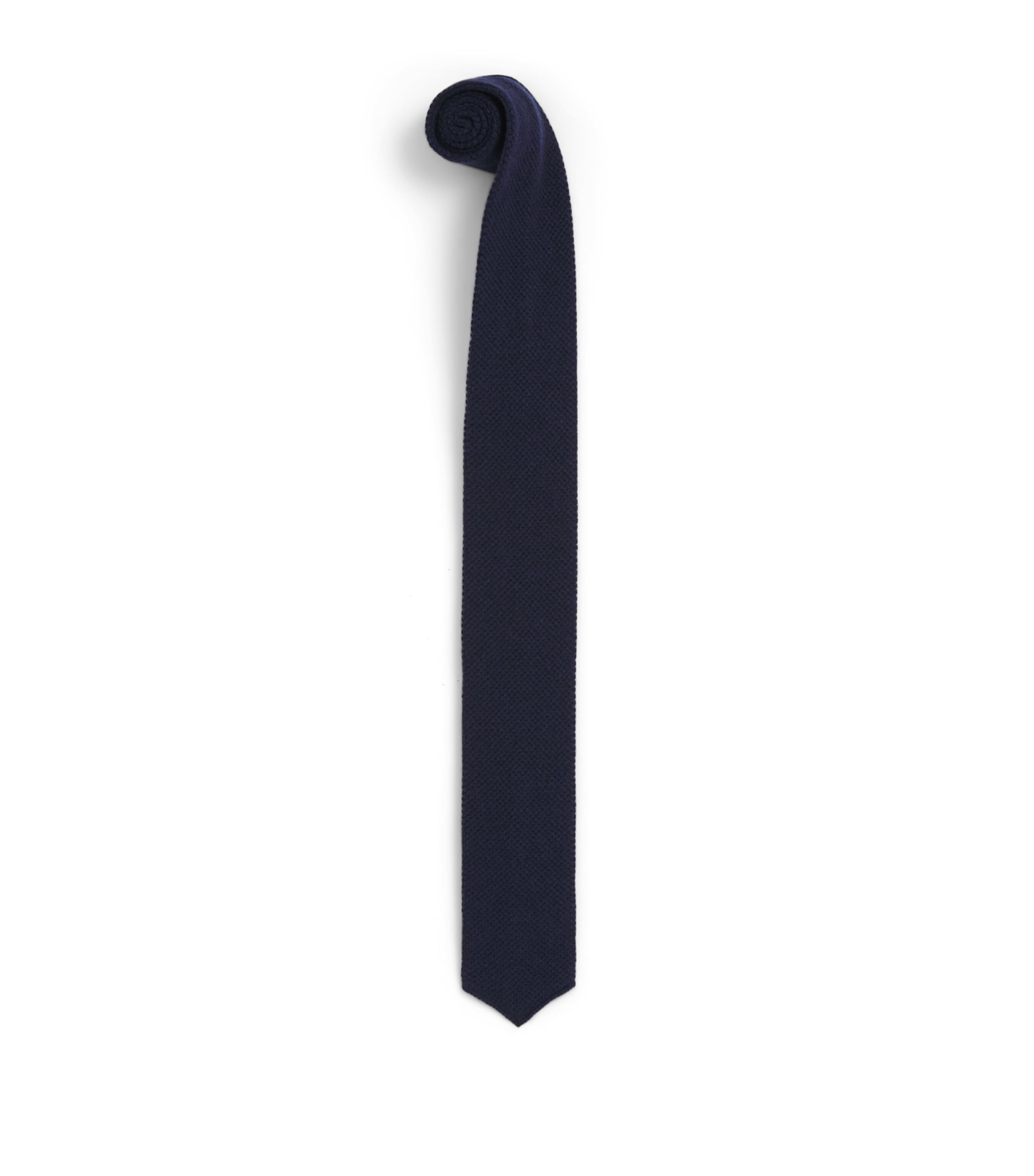 Eleventy Cashmere Knitted Tie Blu