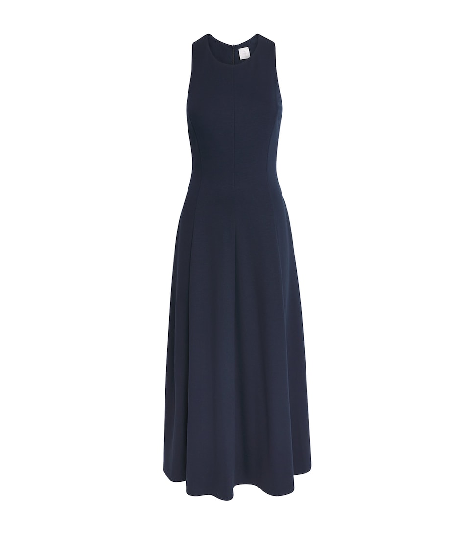 Eleventy Womens Jersey Sleeveless Maxi Dress Blu
