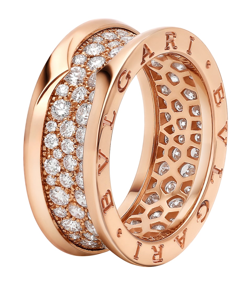 Rose Gold and Diamond B.zero1 Ring