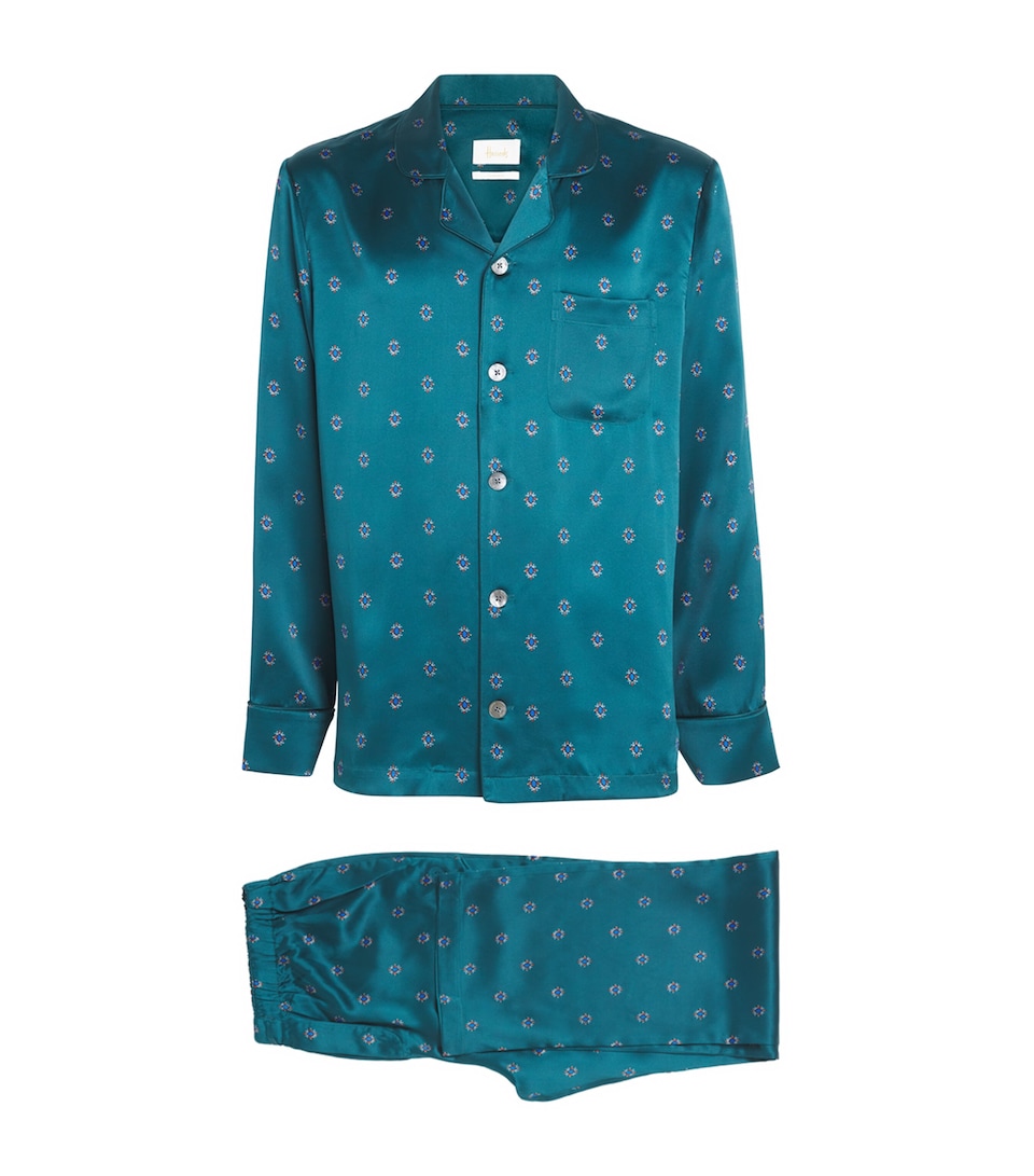 Silk Jewel Print Pyjama Set