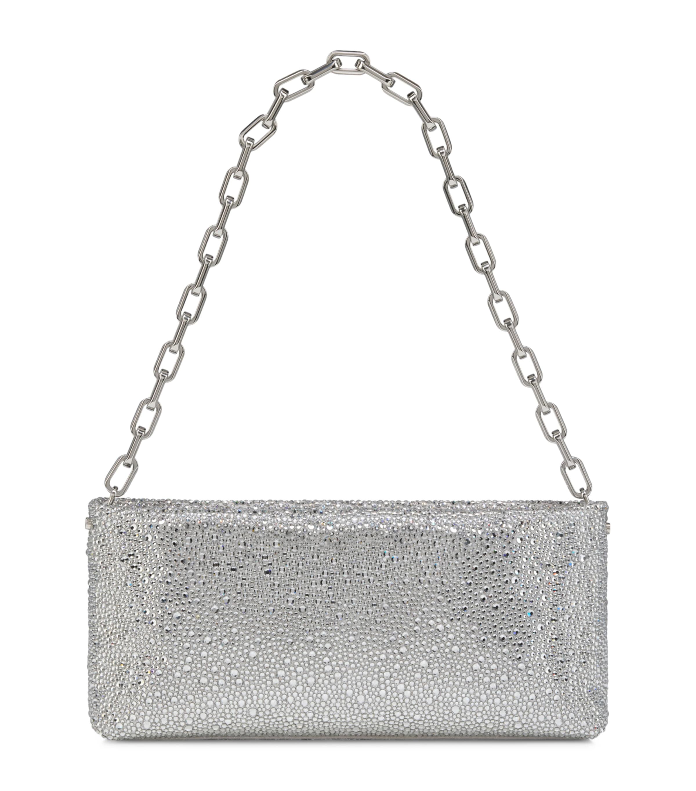 Christian Louboutin Maykimay Chain Pouch Suede Clutch Bag