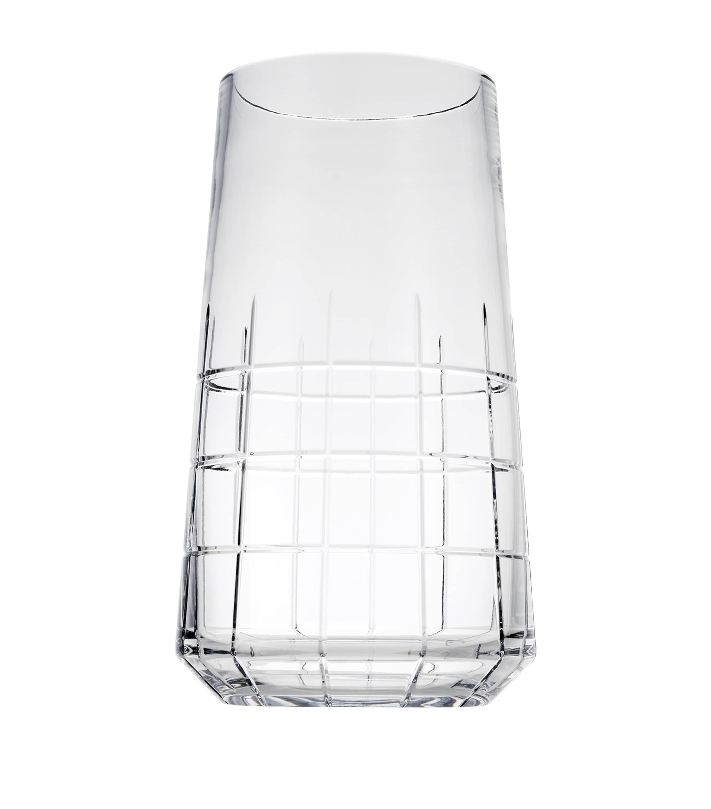 Christofle Medium Crystal Graphik Vase (27cm) Transparent