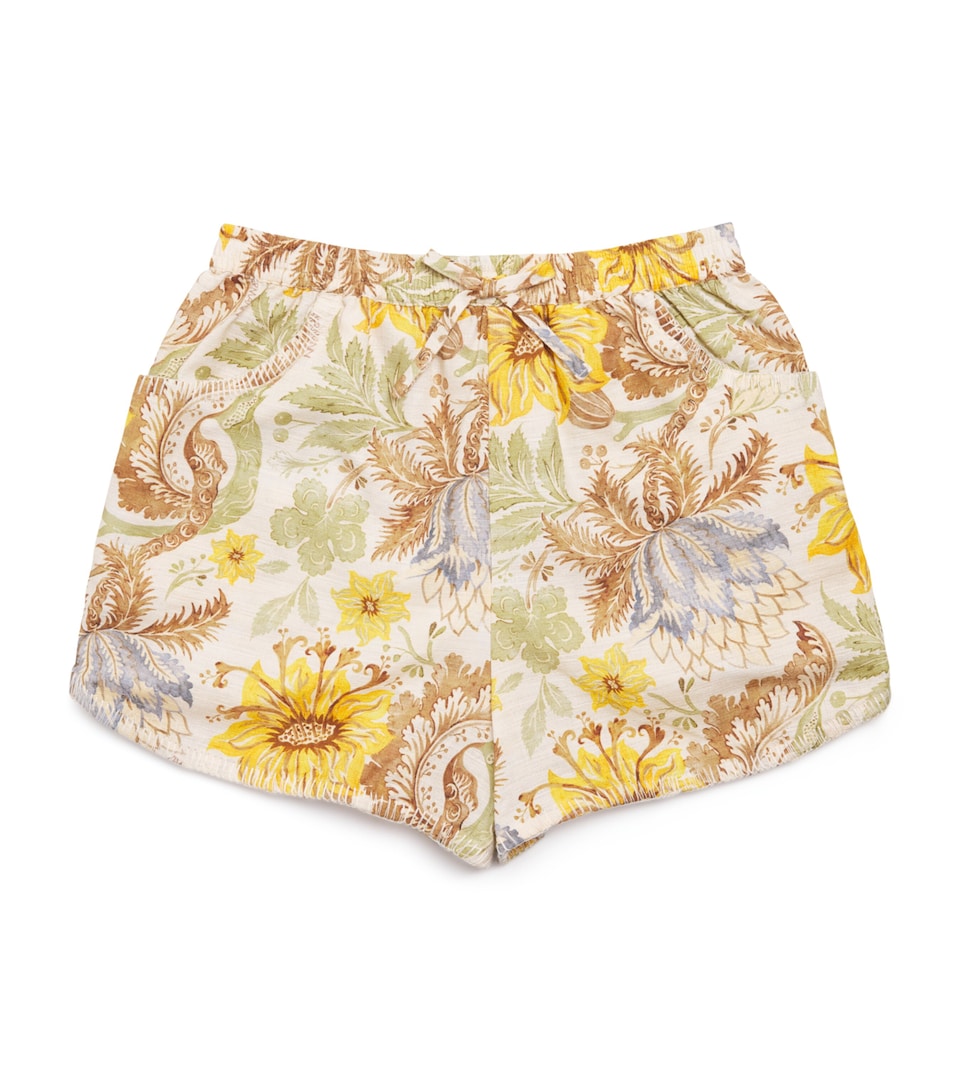 Cotton Floral Daylight Shorts (1-12 Years)