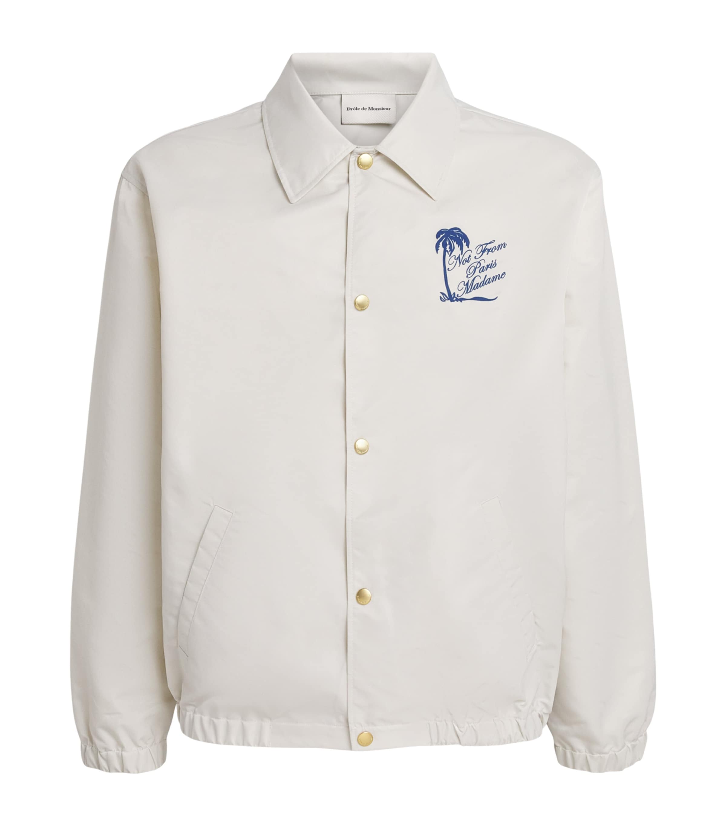 Drôle De Monsieur Mens Palmier Printed Jacket Ow / Off White