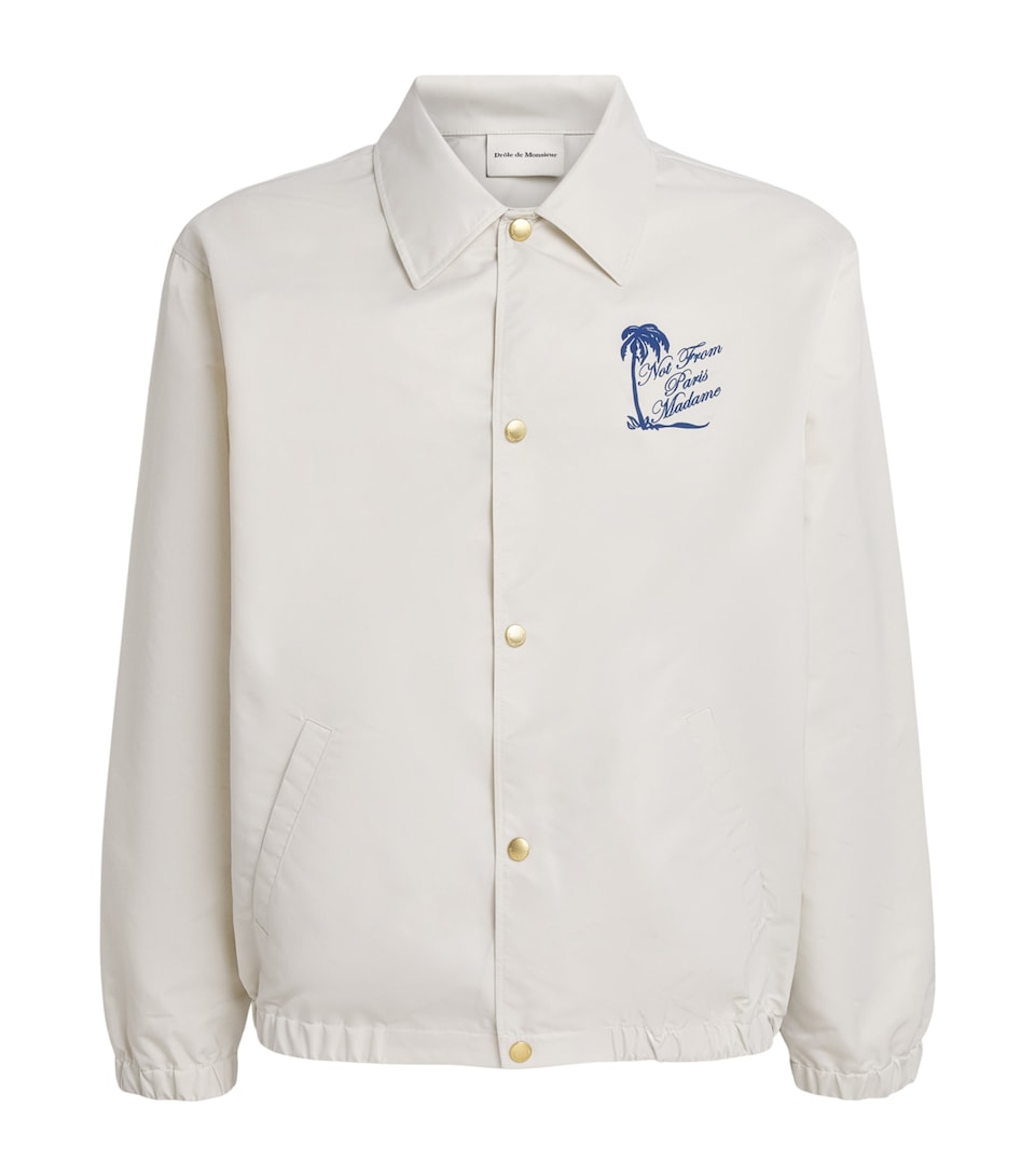 Drôle De Monsieur Mens Palmier Printed Jacket Ow / Off White