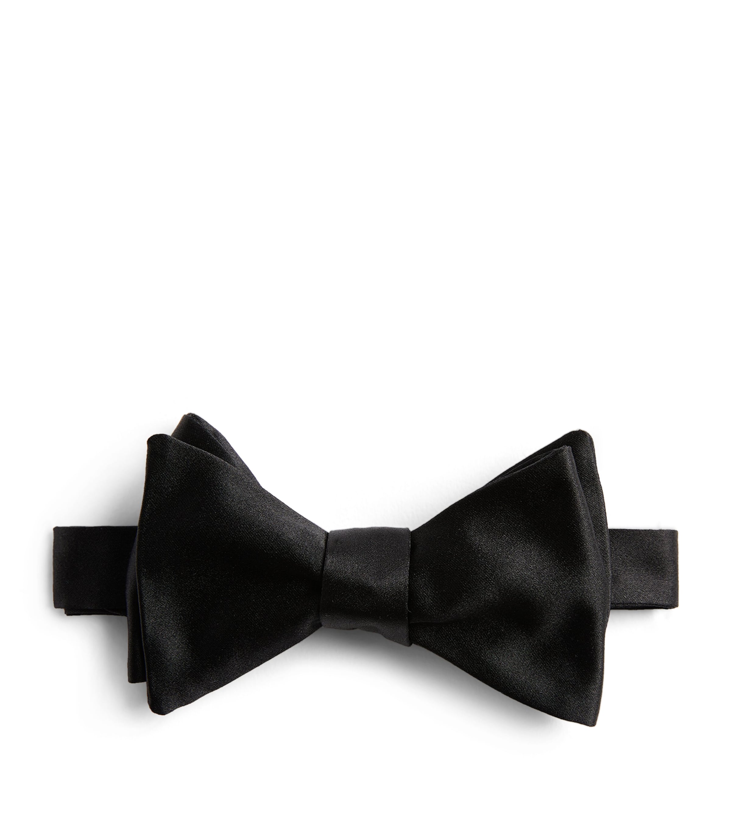 Ralph Lauren Purple Label Silk Satin Bow Tie Black