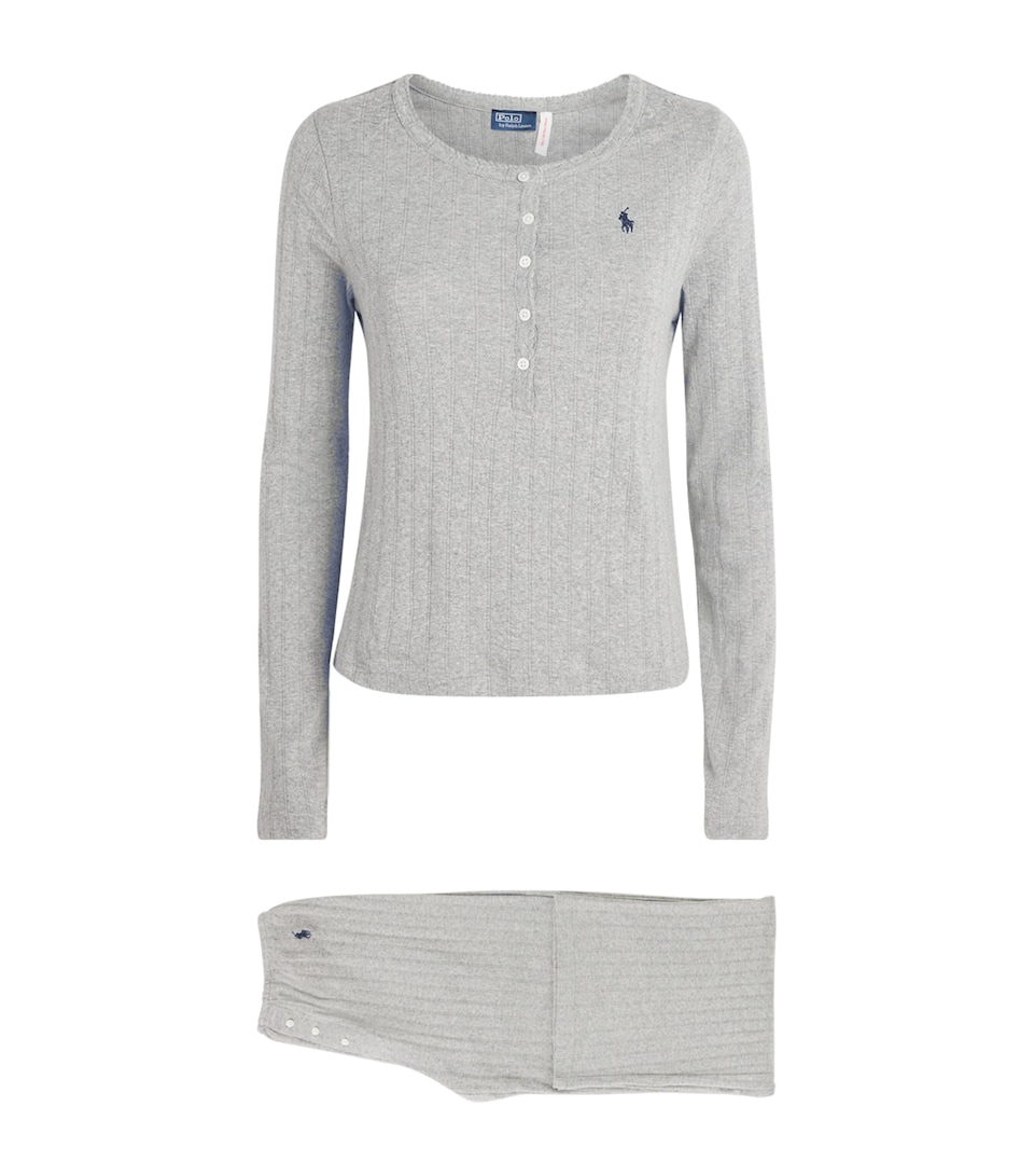 Cotton Henley Pyjama Set