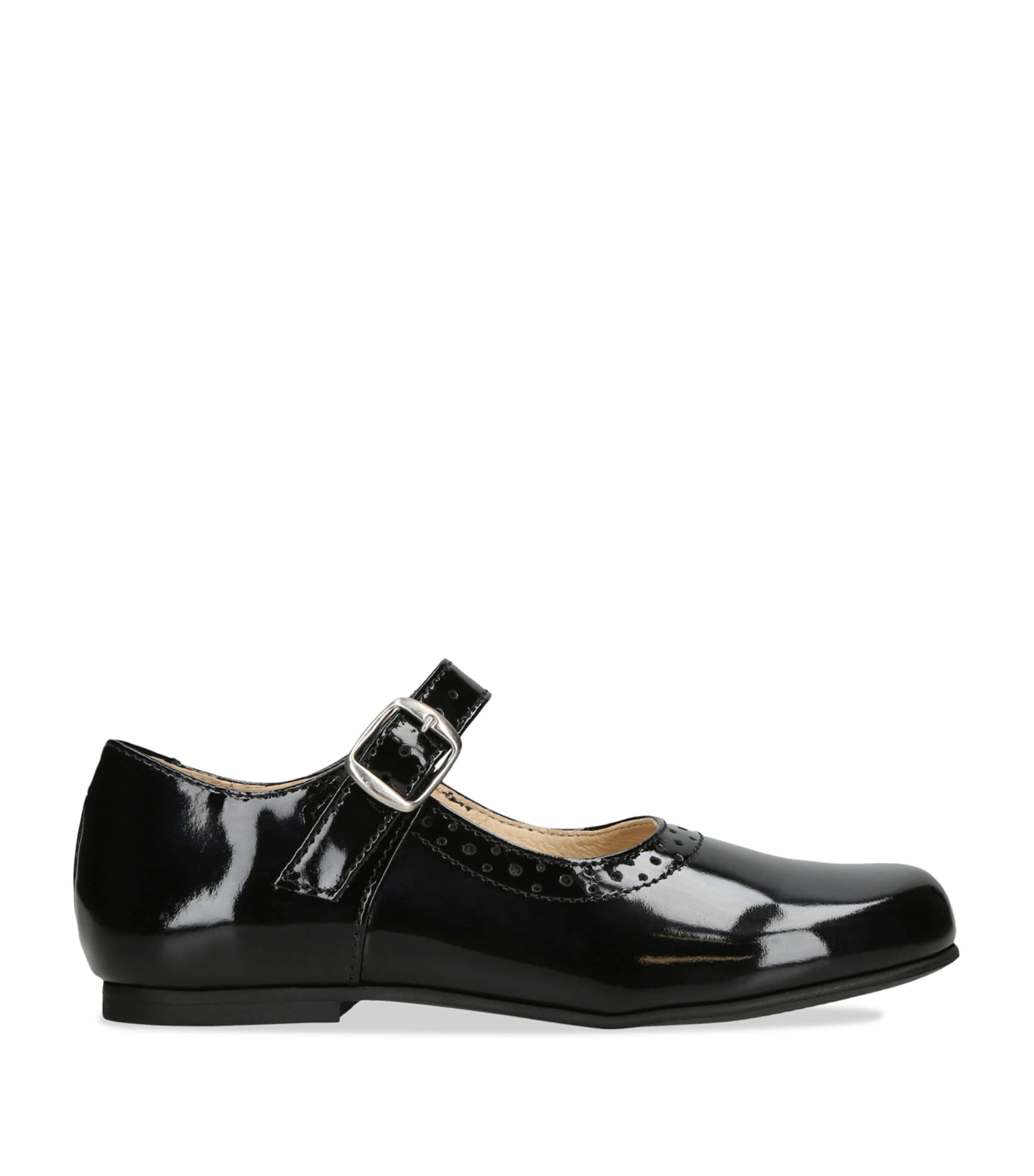 papouelli Patent Leather Millie Flats Black