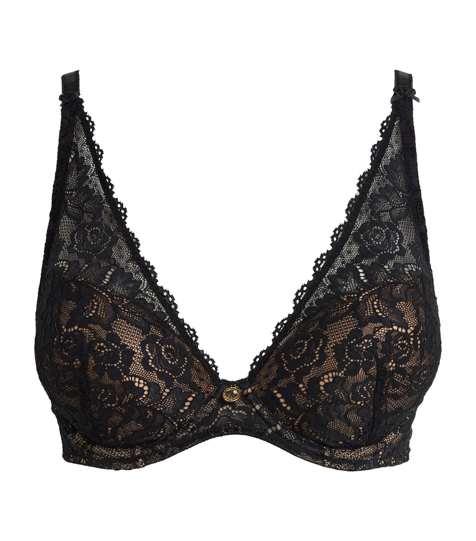 Aubade Womens Rosessence Plunge Bra Black