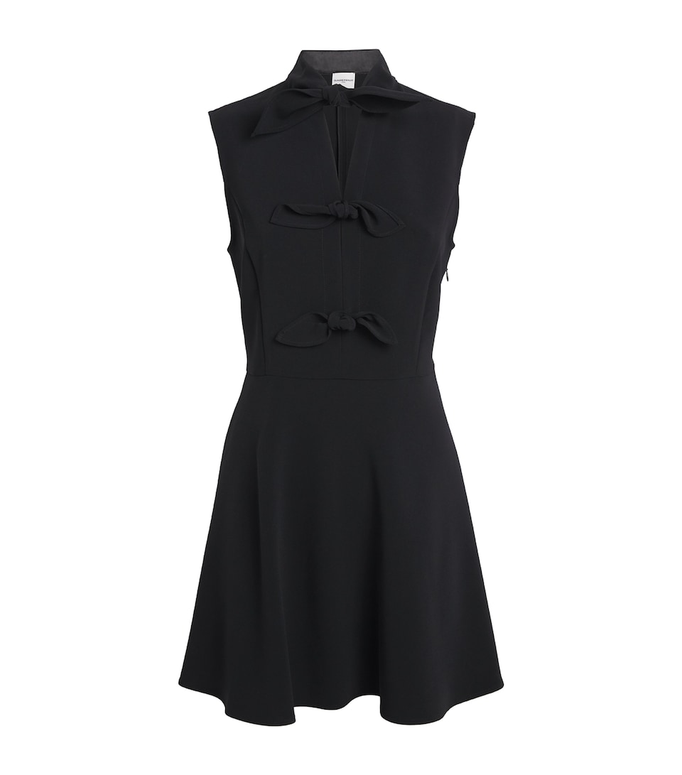 Claudie Pierlot Womens Tie-Front Mini Dress Black