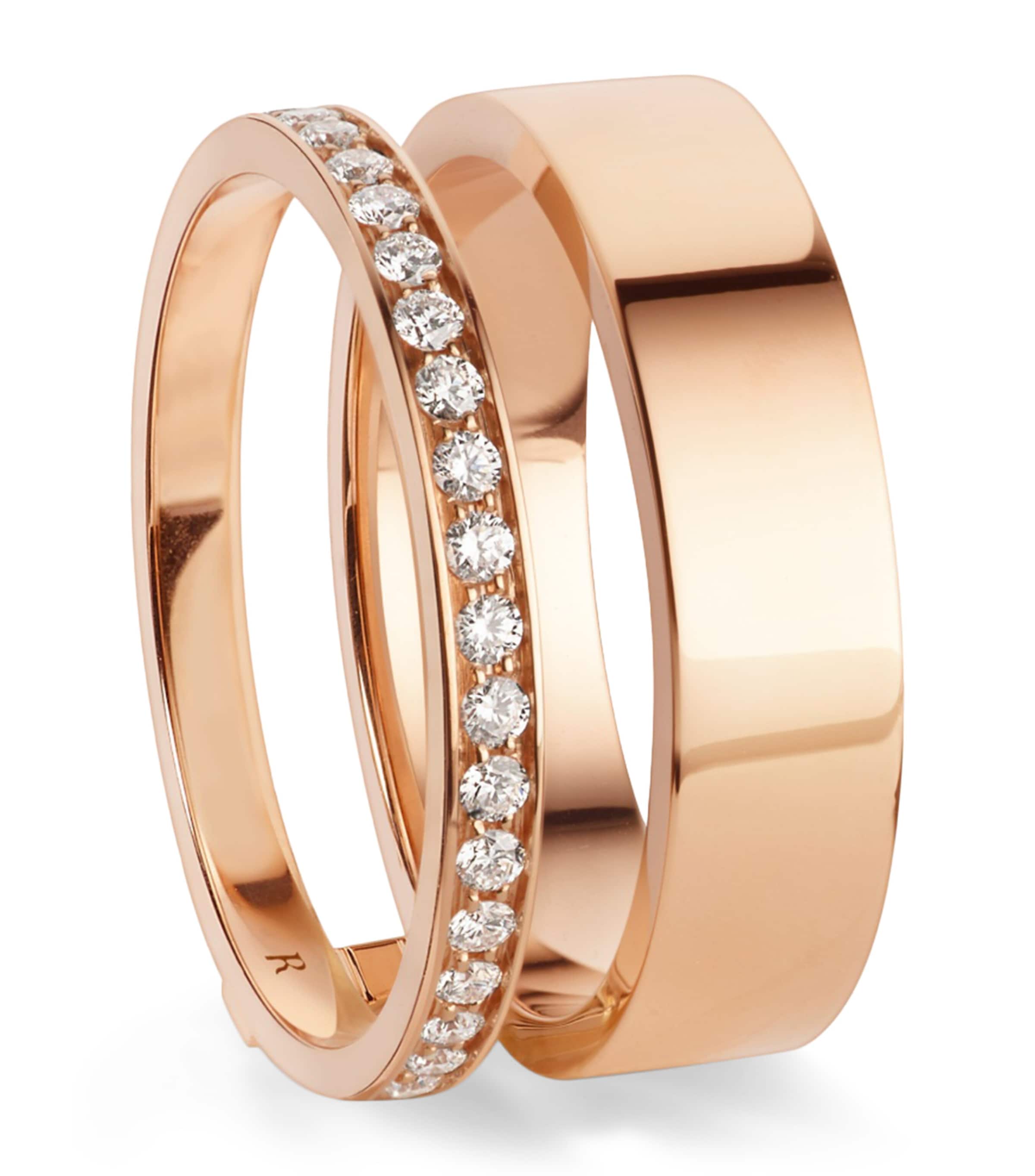 Repossi Rose Gold and Diamond Berbere Ring Pink Gold