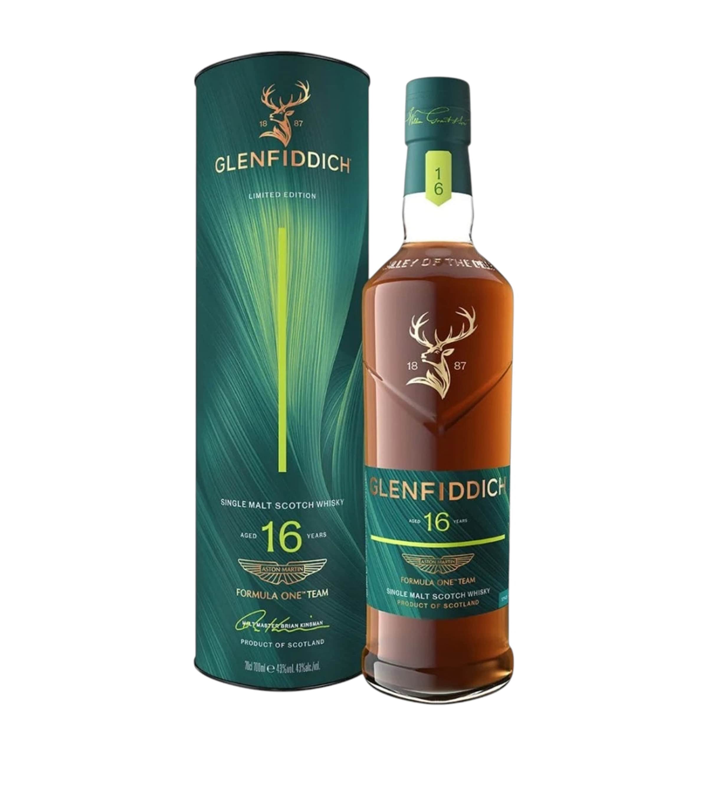 Glenfiddich x Aston Martin Formula One Team 16 Year Old Whiskey (70cl)