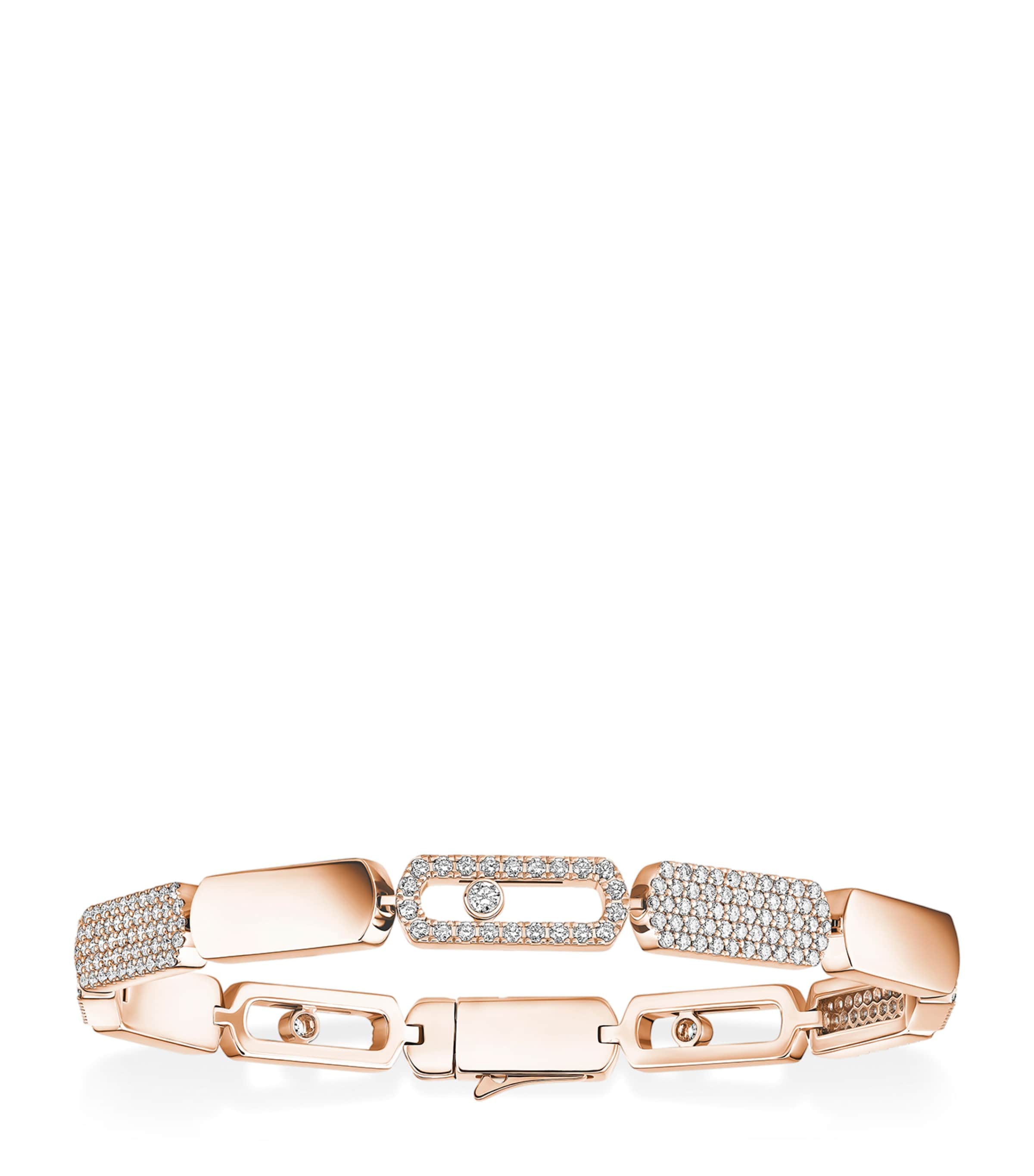 Messika Imperial Move Yellow Gold and Diamond Bracelet (1.34ct) Pink Gold