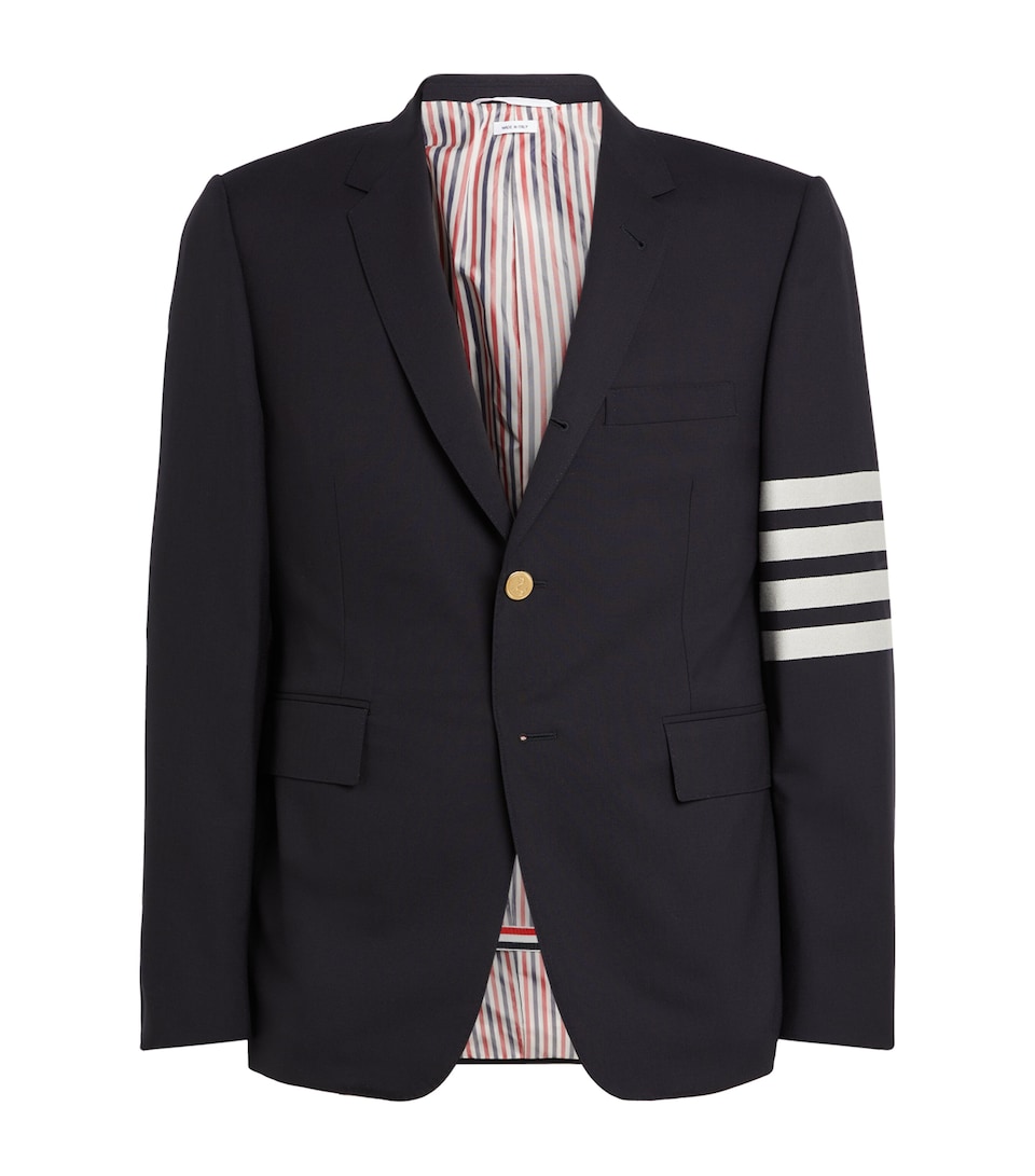 Wool 4-Bar Stripe Blazer