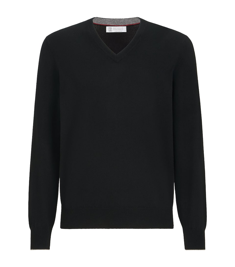 Brunello Cucinelli Mens Cashmere Crew-Neck Sweater