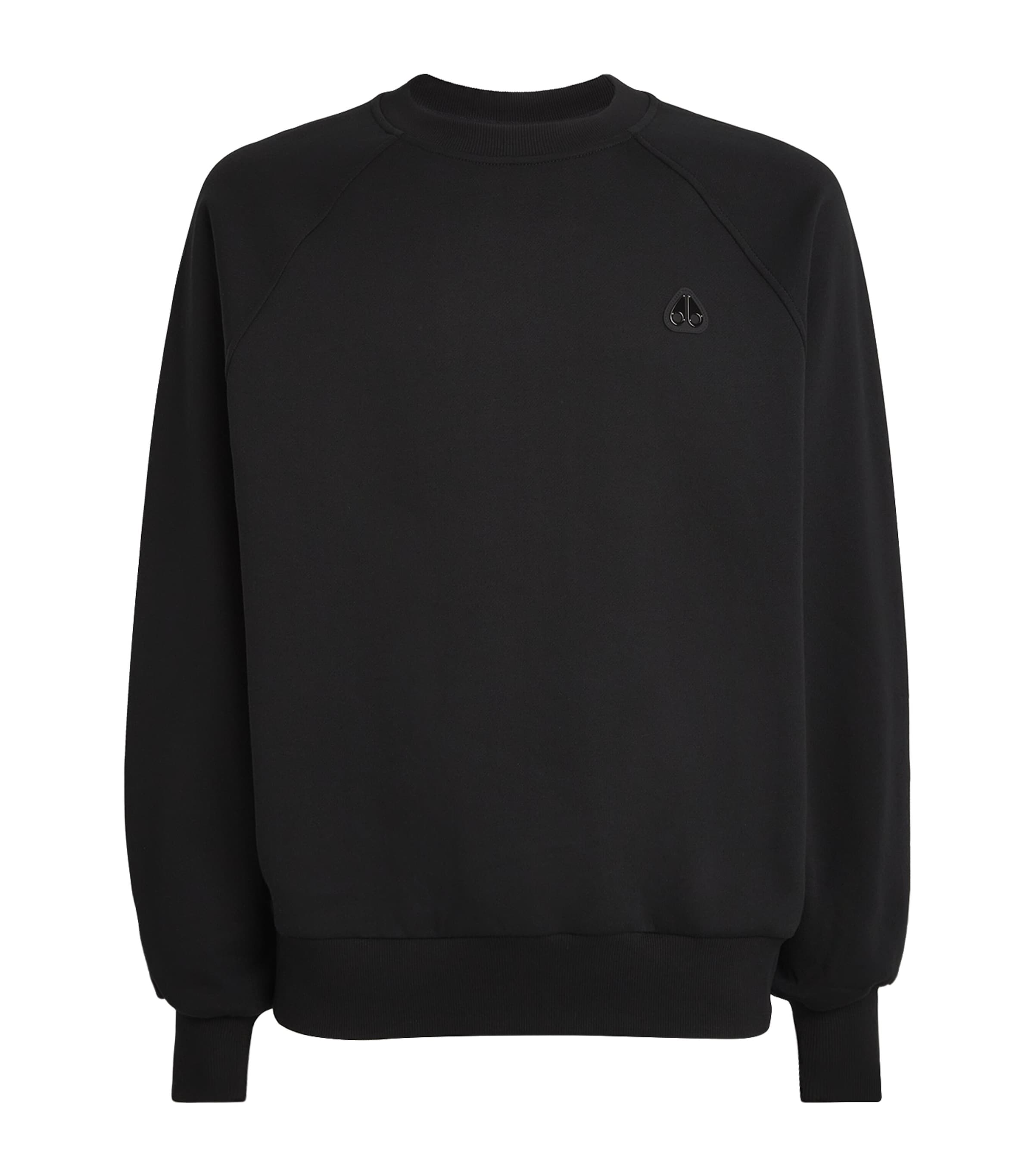 Moose Knuckles Mens Logo Yul Sweatshirt Black