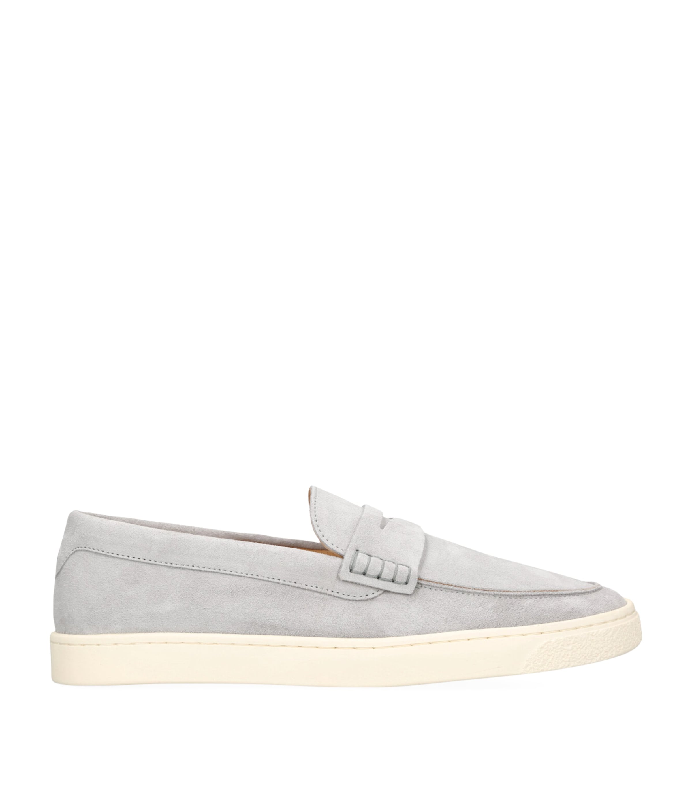Brunello Cucinelli Suede Hybrid Loafers Grey/light