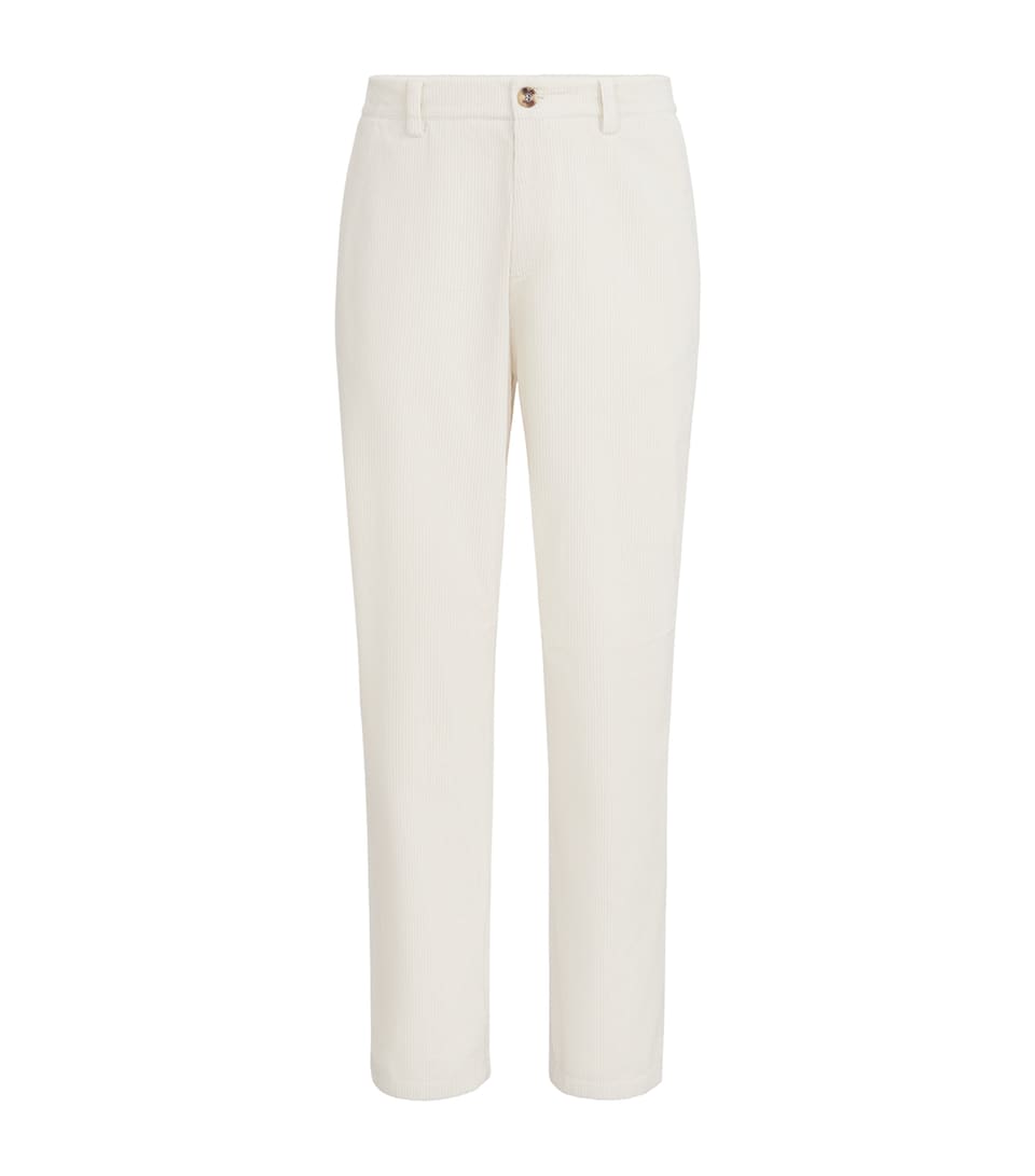 Brunello Cucinelli Mens Corduroy Straight Trousers