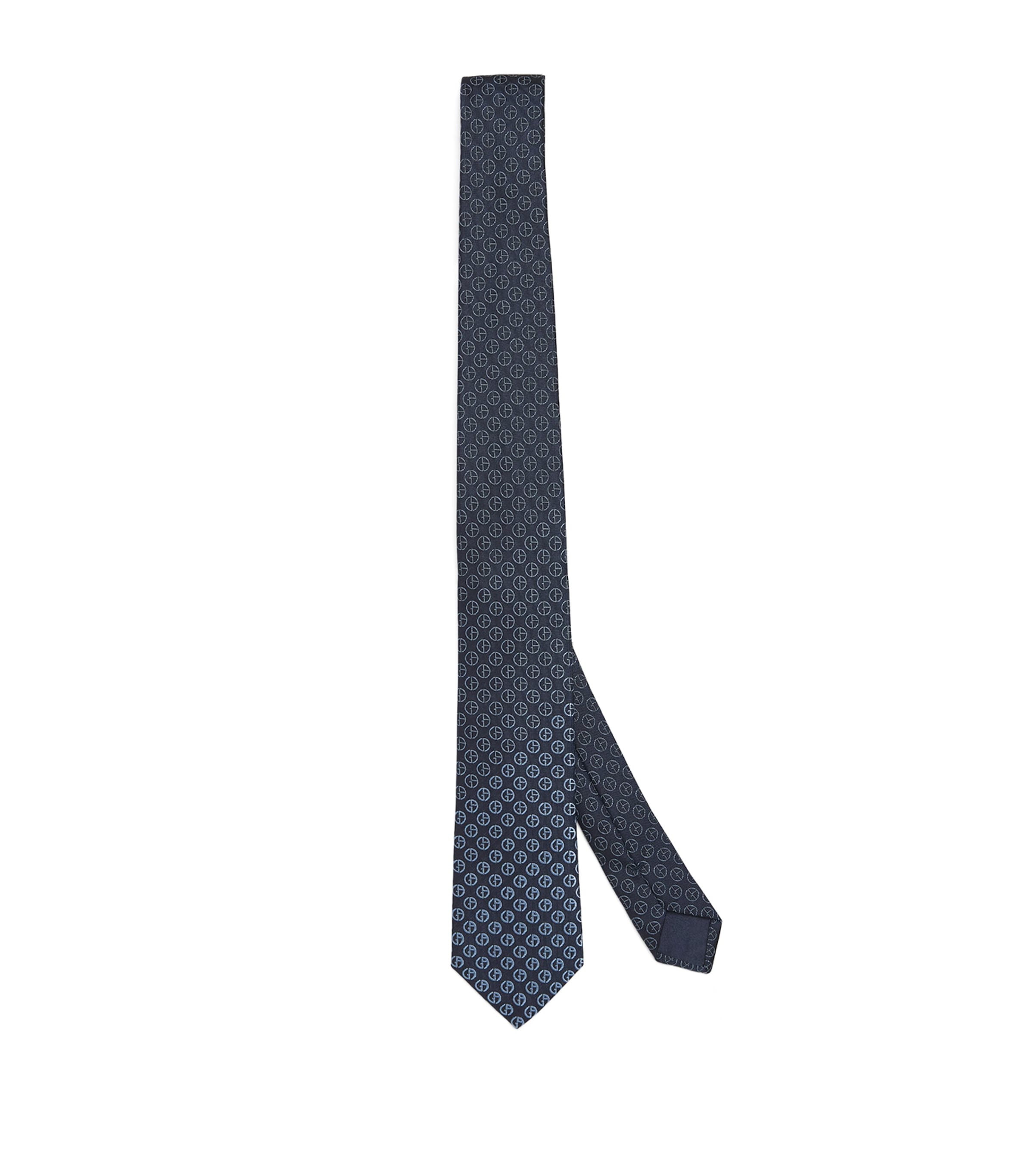 Silk Jacquard Monogram Tie