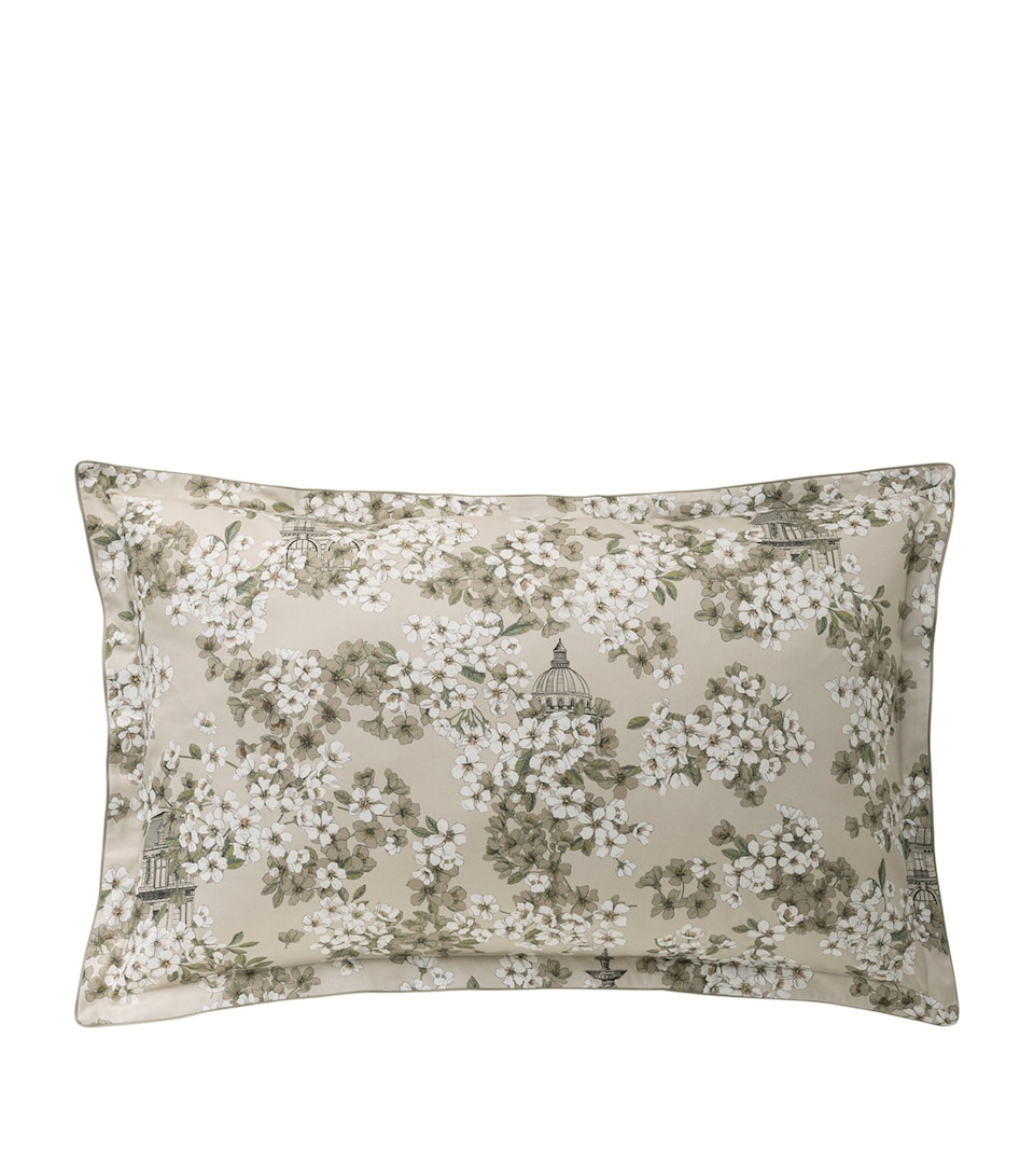 Organic Cotton Fine Fleur Oxford Square Pillowcase (65cm x 65cm)