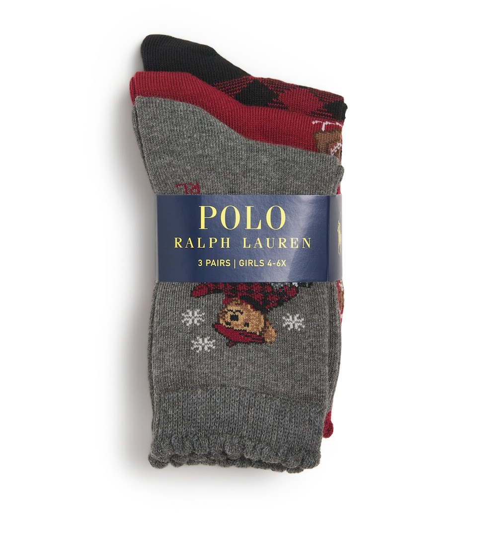 Polo Bear Socks (Pack of 3)