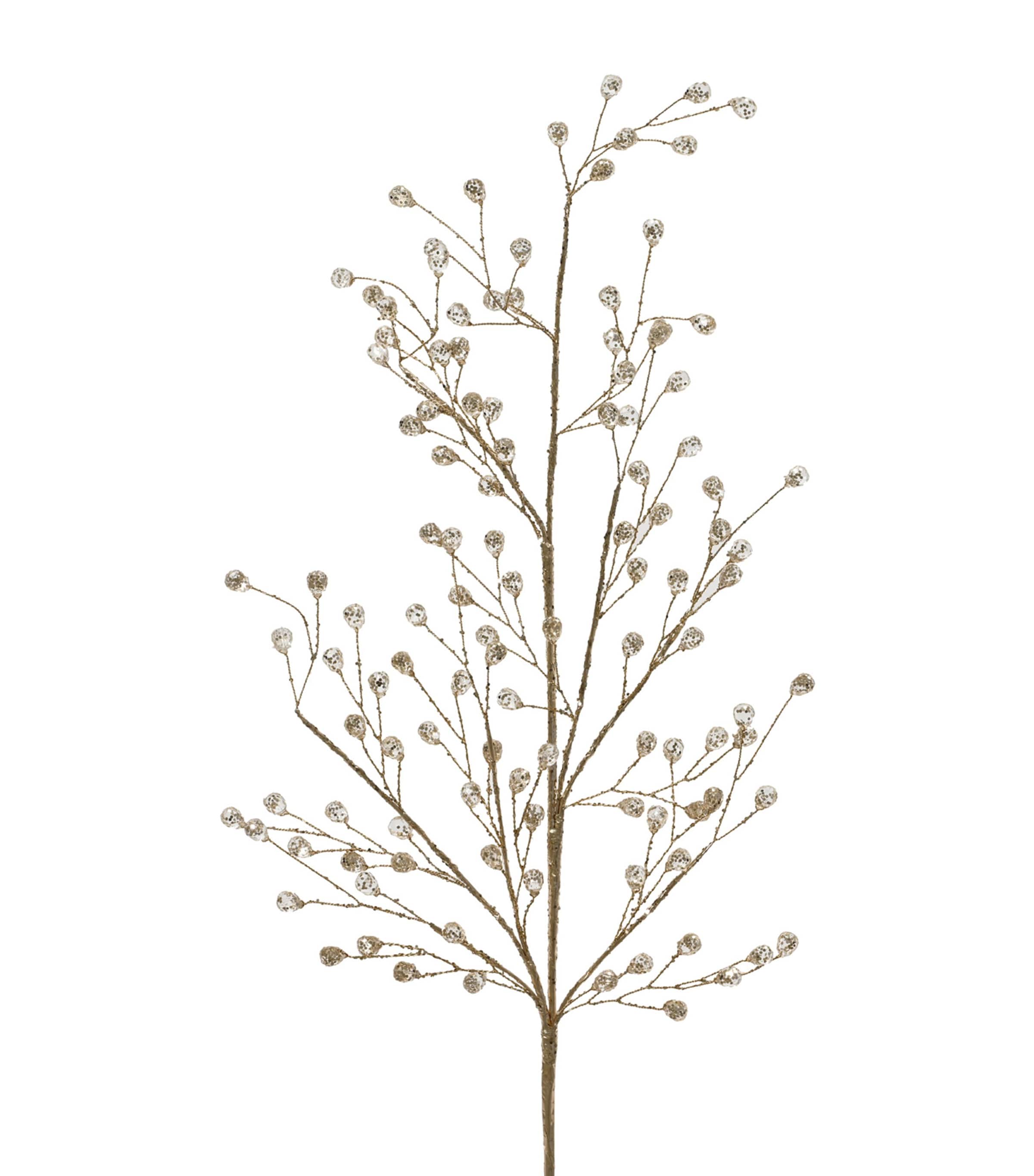 Harrods Branch Ornament Transparent/gold